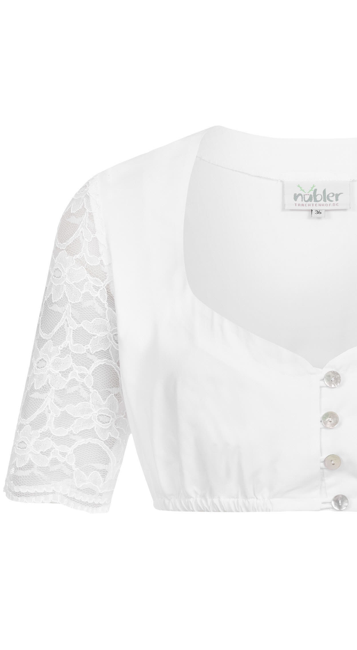 Nübler Trachtenbluse »Dirndlbluse kurzarm Ilona«