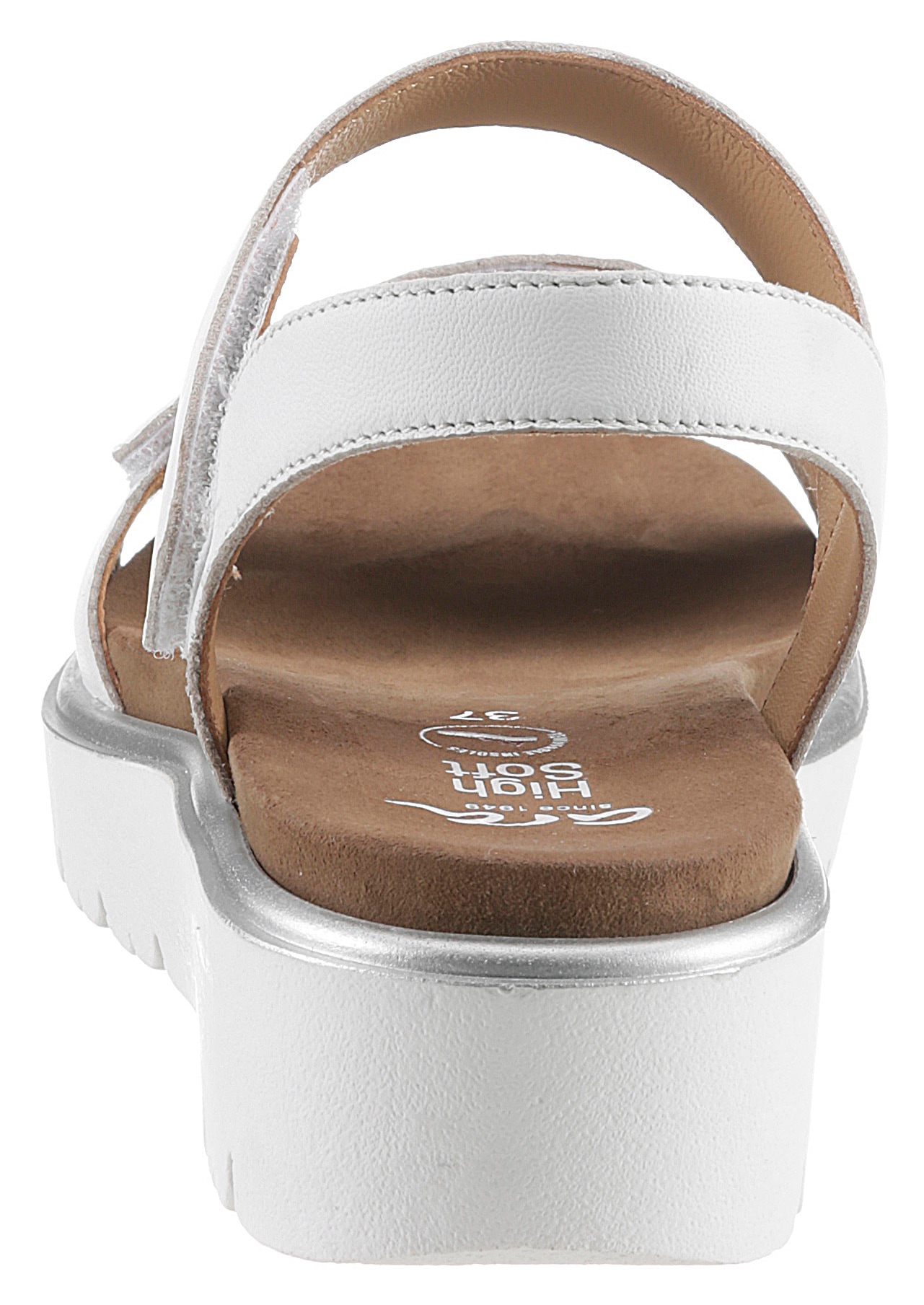 Ara Sandalette »BILBAO«, Sommerschuh, Sandale, Keilabsatz, Klett, Weite G (weit)