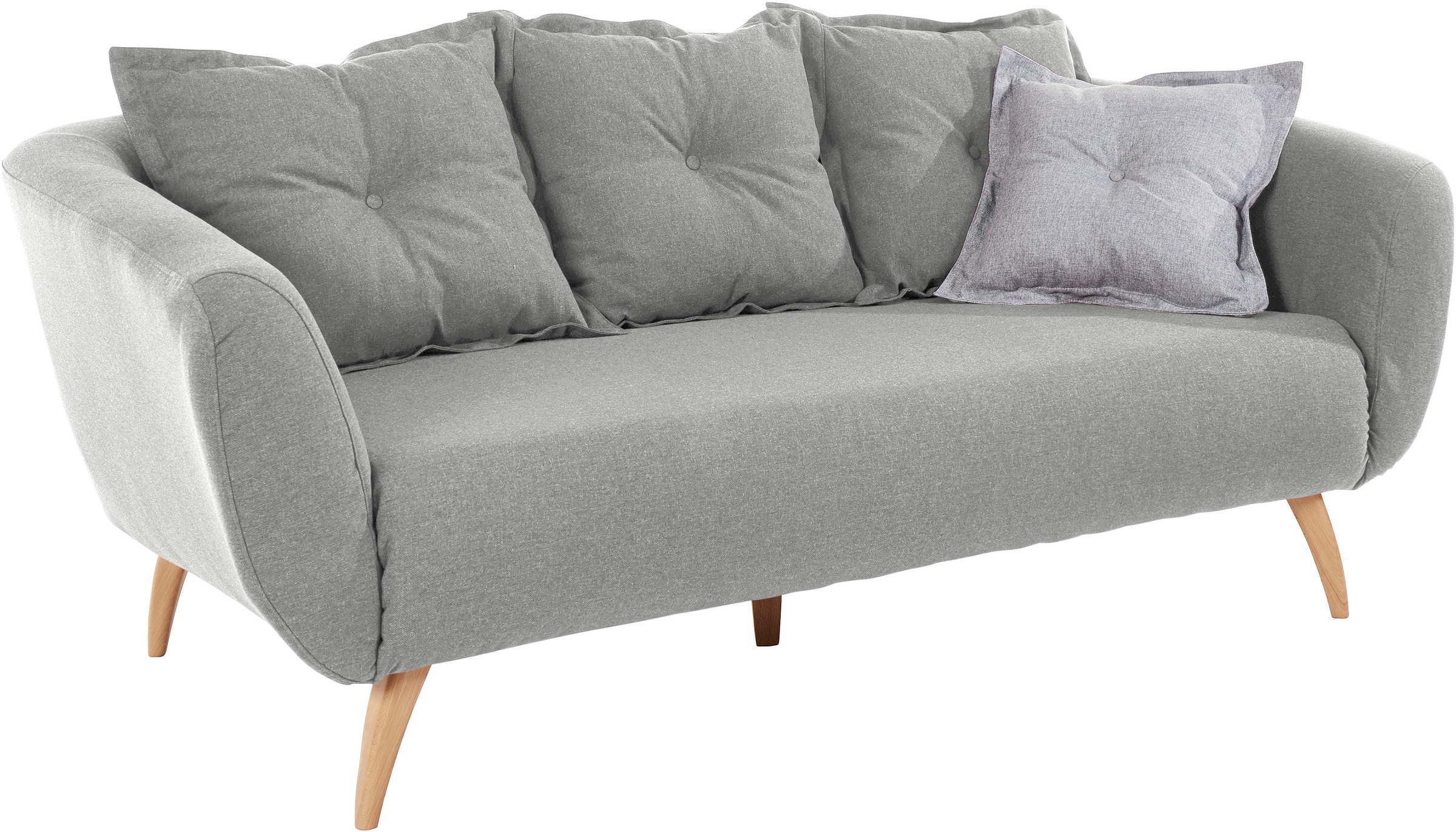 Home affaire 2,5-Sitzer »Baggio modern und romantisches Design, bequem«, Zierkissen inklusive