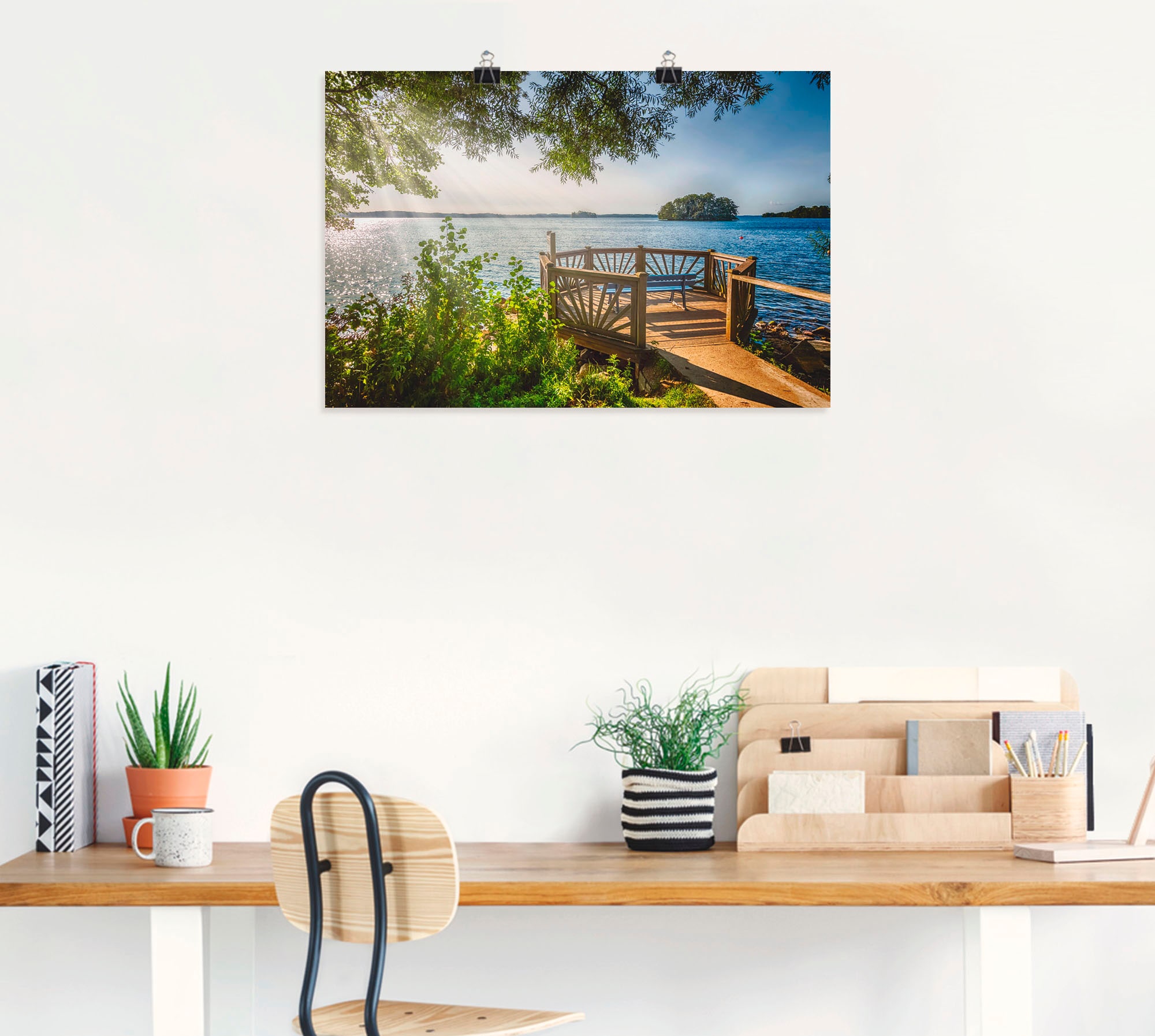 Artland Wandbild »Holsteinsche Schweiz Plöner See«, Gewässer, (1 St.), als Leinwandbild, Poster in verschied. Größen