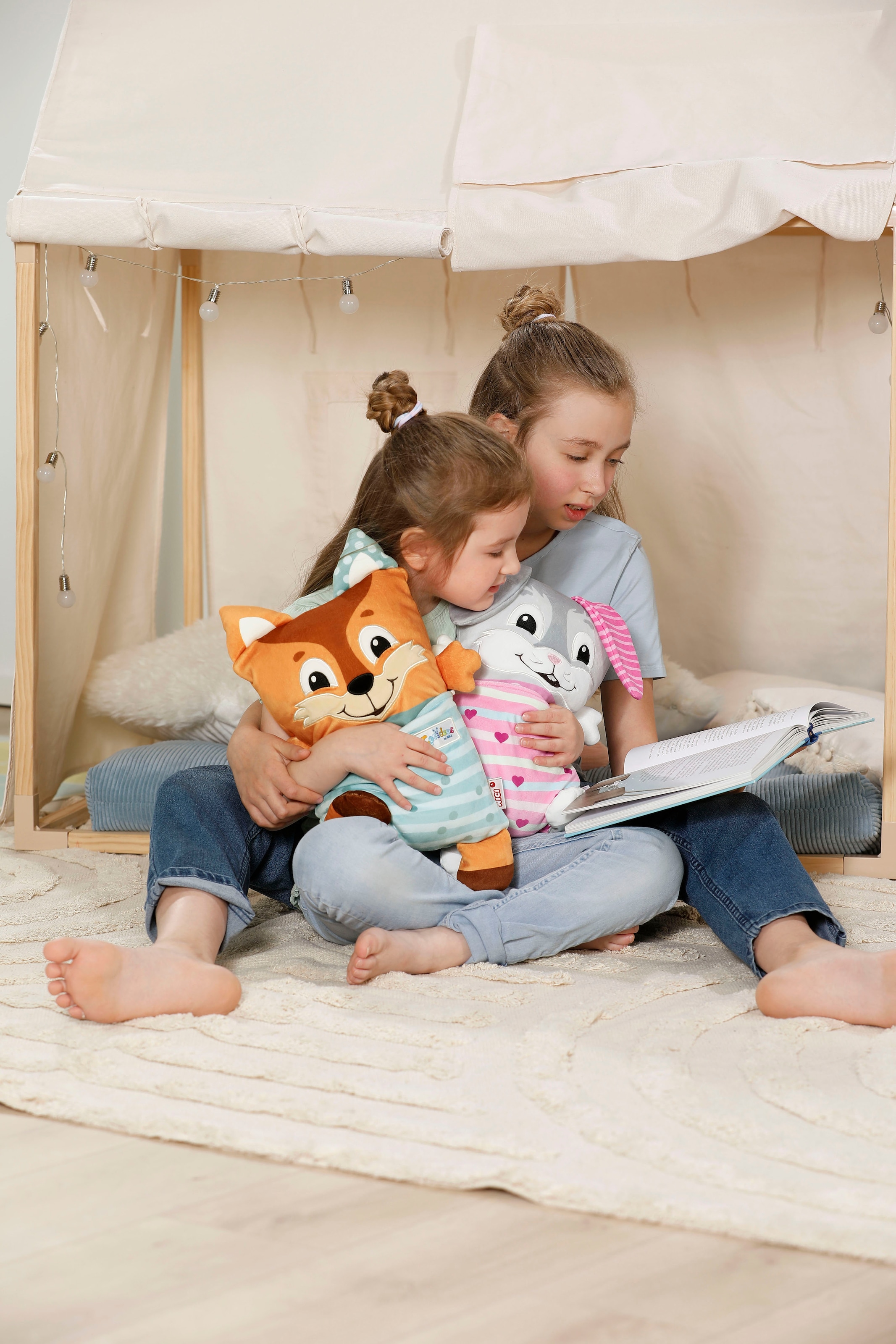 Nici Kuscheltier »Cosidoos, Hase mit Wendefunktion 30x20 cm«