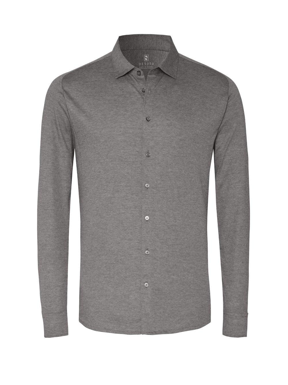 DESOTO Langarmhemd »Jerseyhemd Casual Kent« Mit Rundhalsausschnitt