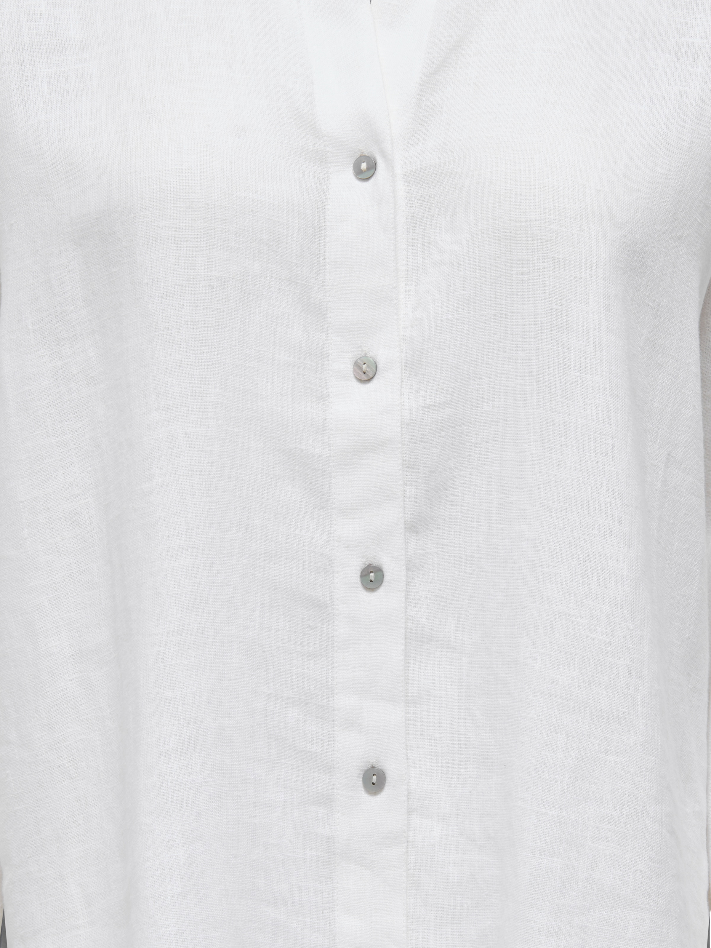 ONLY Hemdbluse »ONLBRUXELLES V- LS LIN BL SHIRT PNT NOOS« mit Leinen