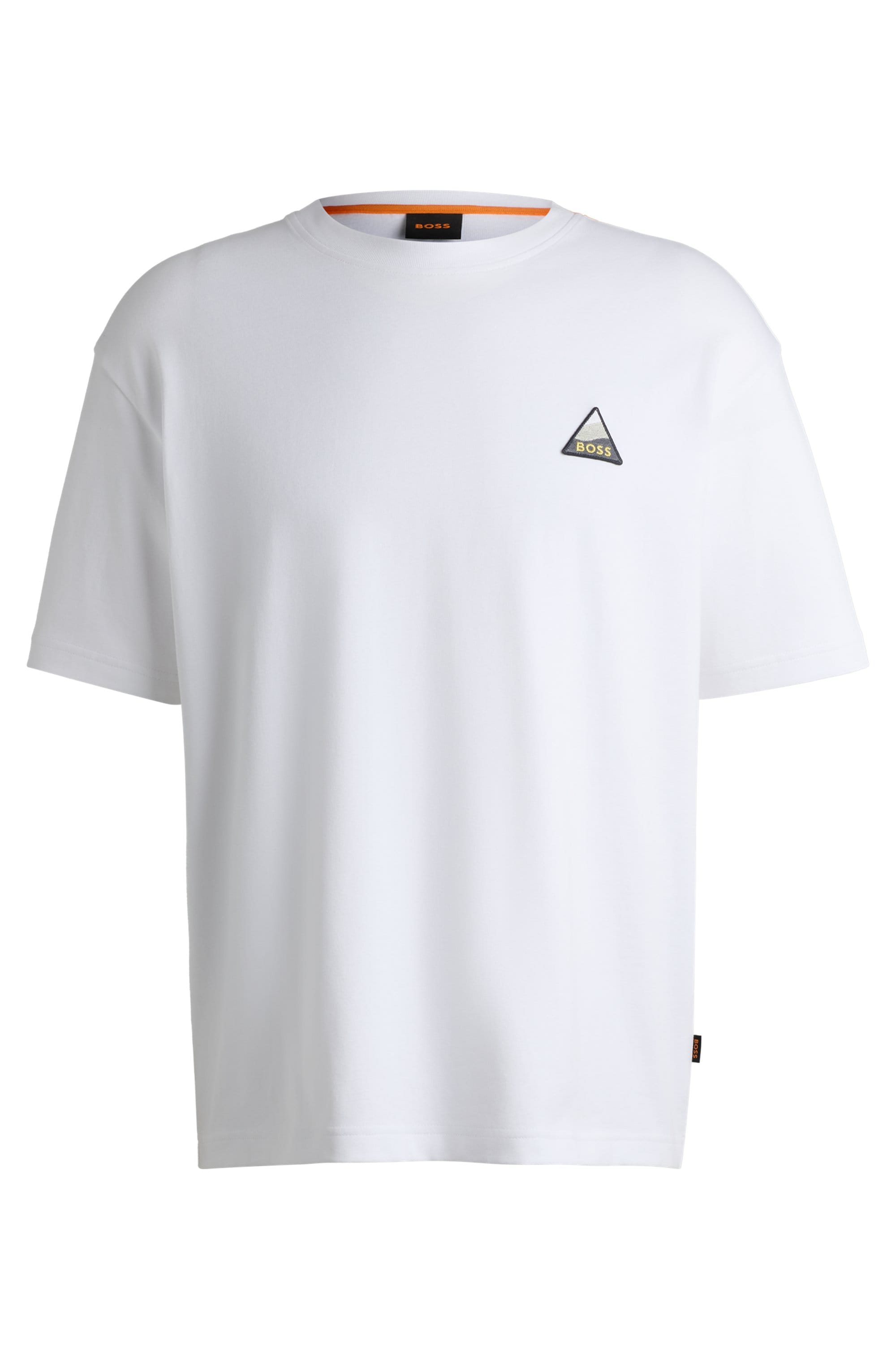BOSS ORANGE T-Shirt »Te_fishpatch«, mit Logo-Aufnäher