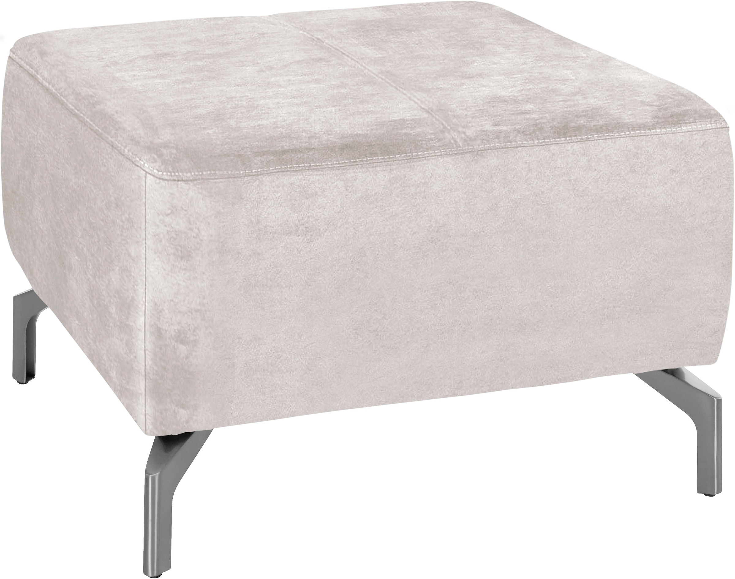 sit&more Hocker »Gizeh«, Fußhöhe 15 cm, wahlweise in 2 unterschiedlichen Fußfarben