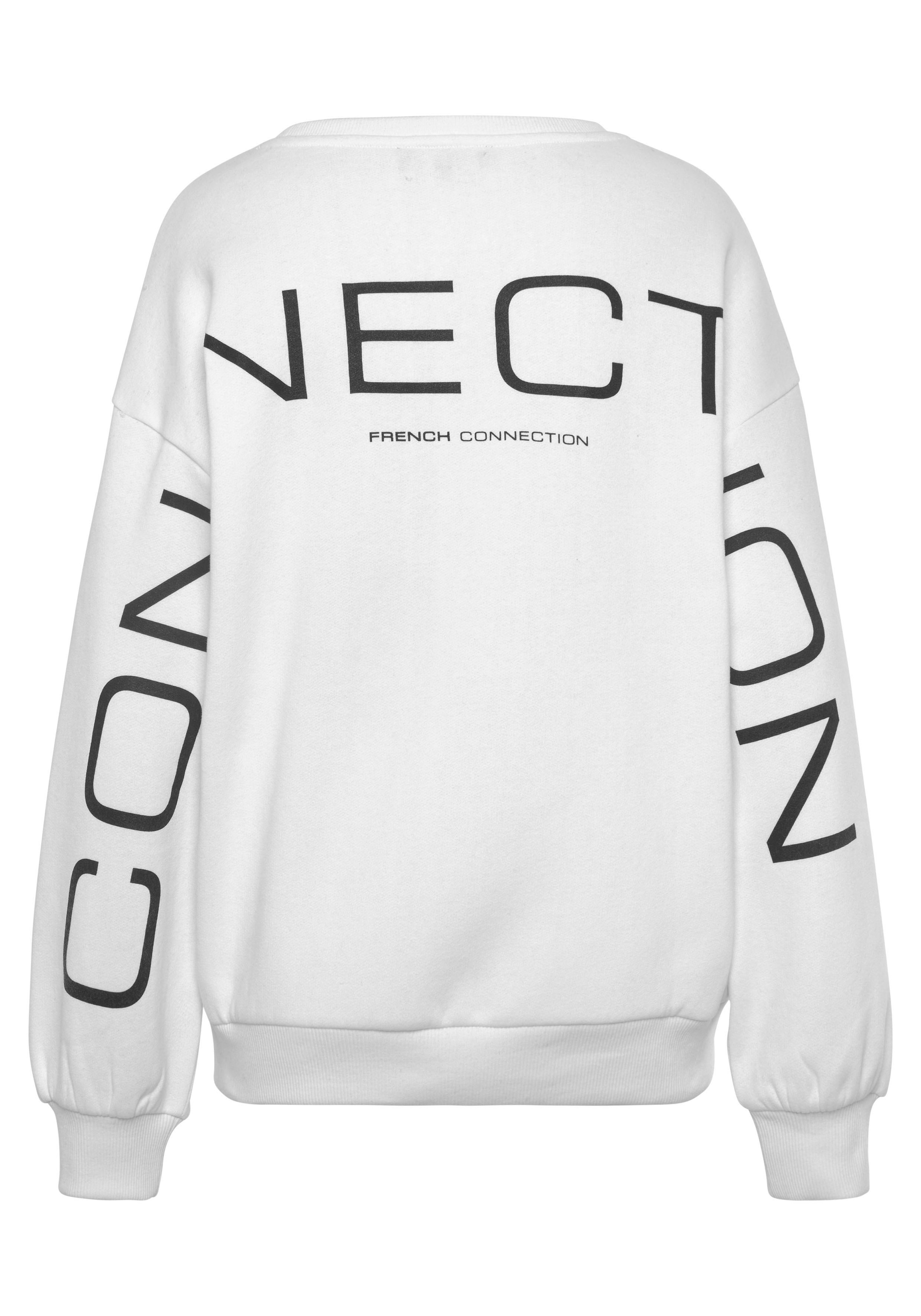 French Connection Sweatshirt, mit Schriftzug auf dem Rücken