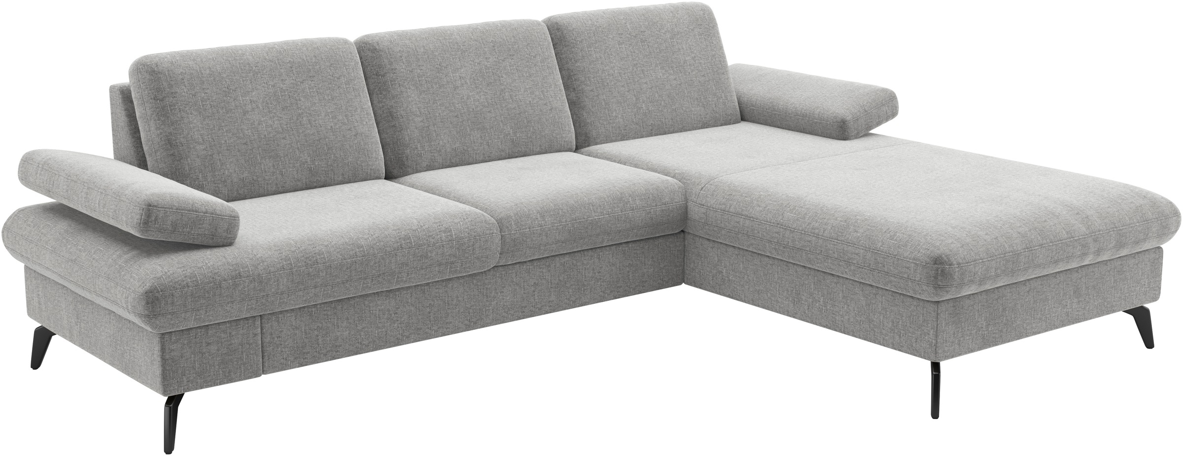 sit&more Ecksofa »Morris Jubi L-Form«, inkl. Armteilfunktion und 1 Zierkissen, wahlweise mit Bettfunktion
