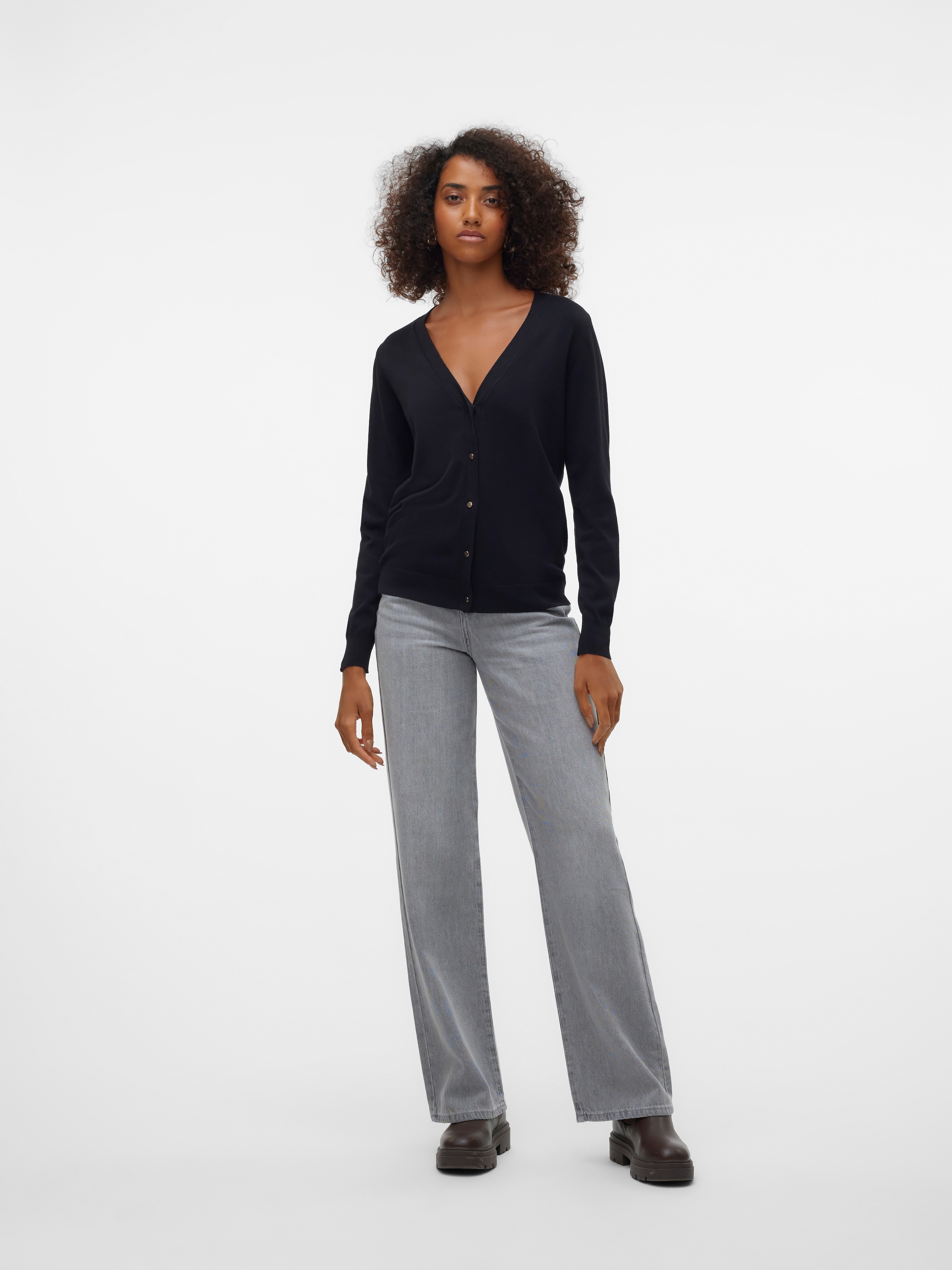 Vero Moda Strickjacke »VMSILJE LS V-NECK CARDIGAN GA NOOS«