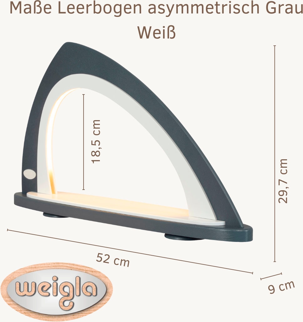 Weigla LED Schwibbogen »Weihnachtsdeko«, Leerbogen zum Selbstbestücken, asymmetrisch