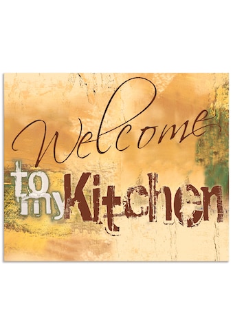 Artland Küchenrückwand »Willkommen in meiner Küche«, (1 tlg.), selbstklebend in vielen... kaufen