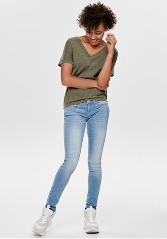 Only Skinny-fit-Jeans »ONLCORAL«, mit leichten Destroyed Effekten kaufen