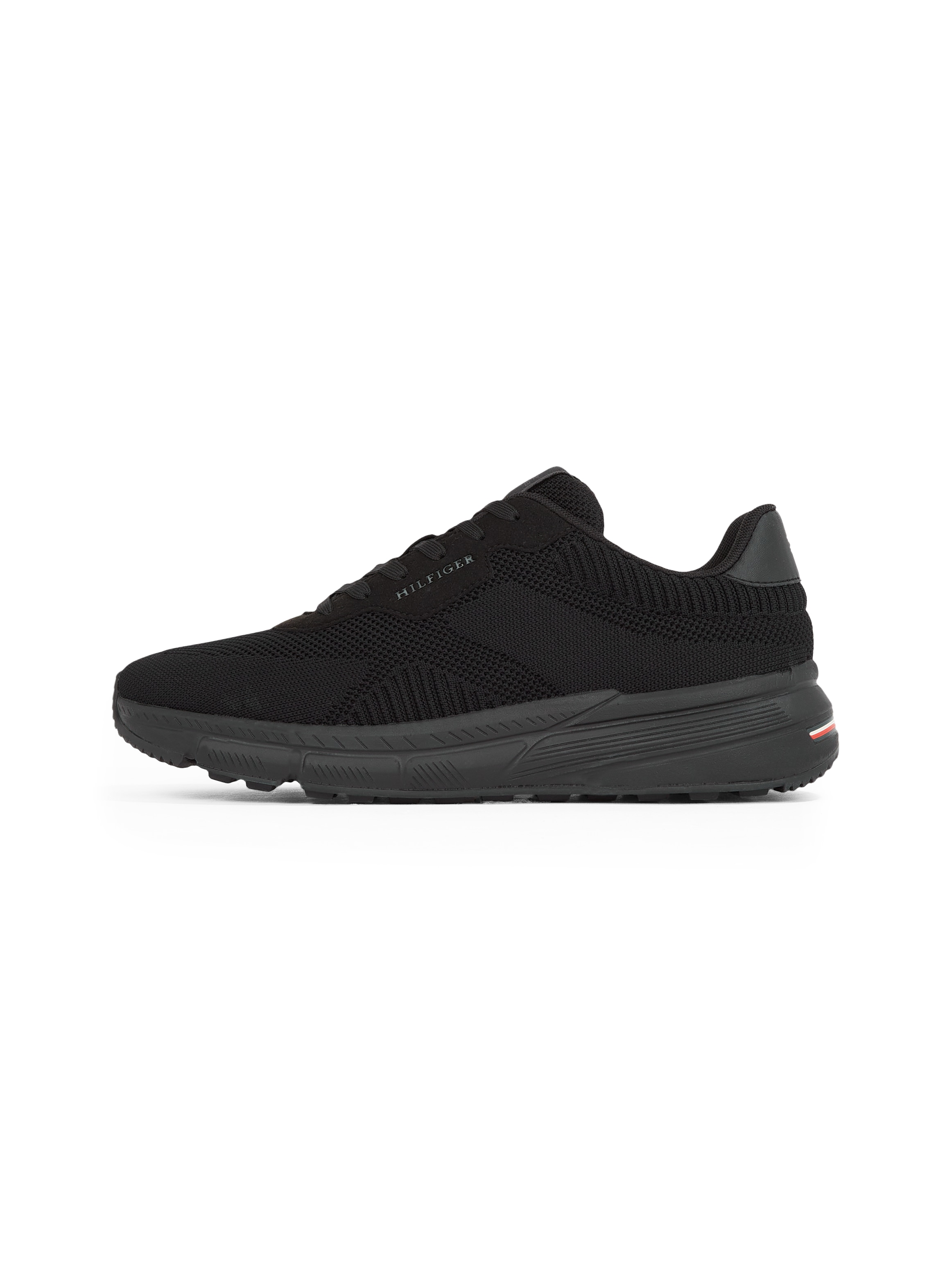 Tommy Hilfiger Sneaker »LIGHTWEIGHT RWB KNIT«, Freizeitschuh, Halbschuh, Schnürer mit Kontrast-Logo