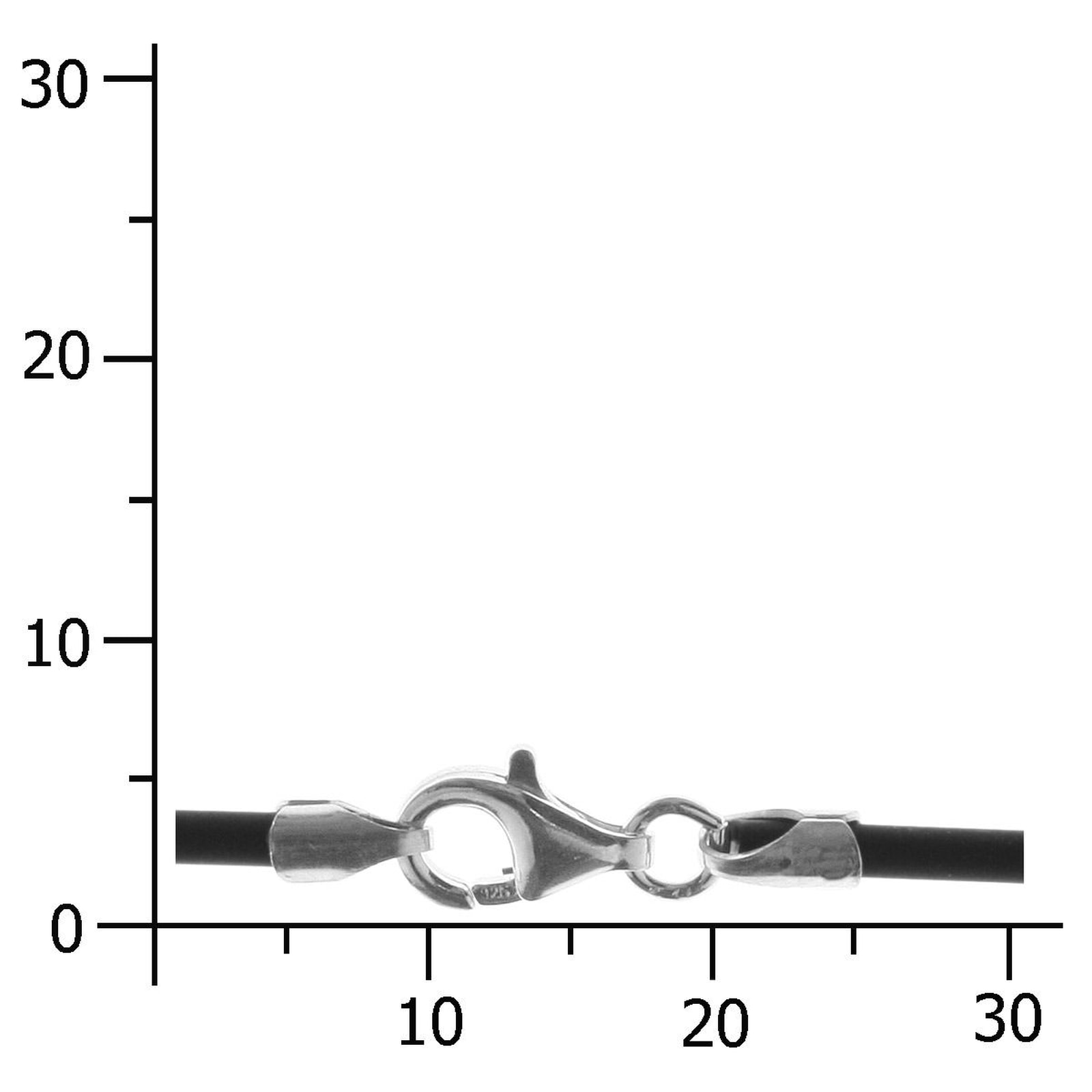 OSTSEE-SCHMUCK Halsreif »Ostsee-Schmuck Halsreif Kautschuk 2,0 mm«