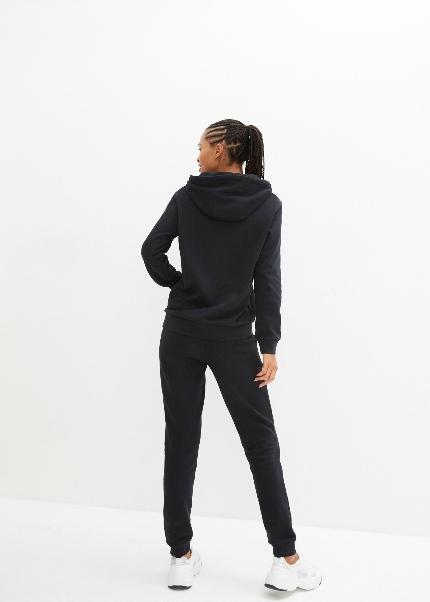 bonprix Jogginganzug Jogginganzug mit Baumwolle (2-tlg)