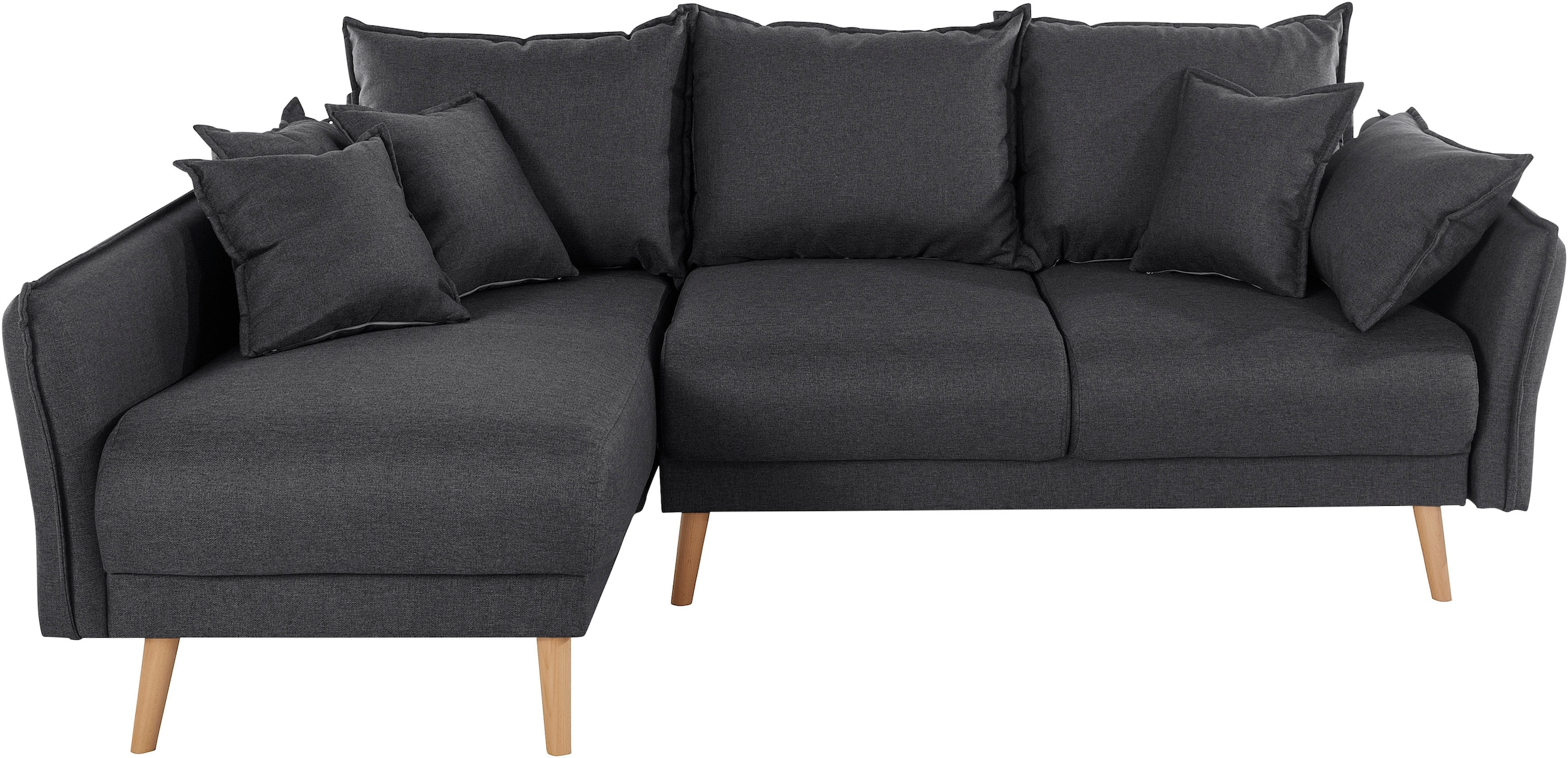 Home affaire Ecksofa »Granbo L-Form« incl. Bettfunktion und Bettkasten, Federkern-Polsterung, Seitentasche