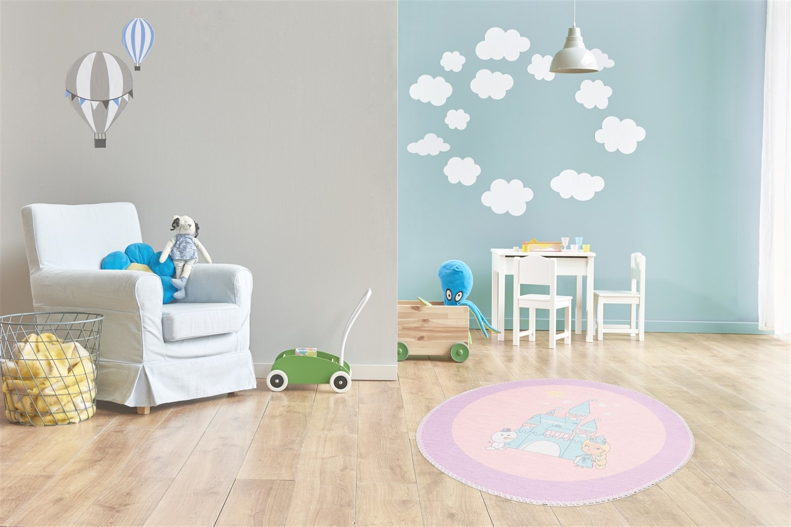 Arte Espina Kinderteppich »Playground 300«, rund, 5 mm Höhe