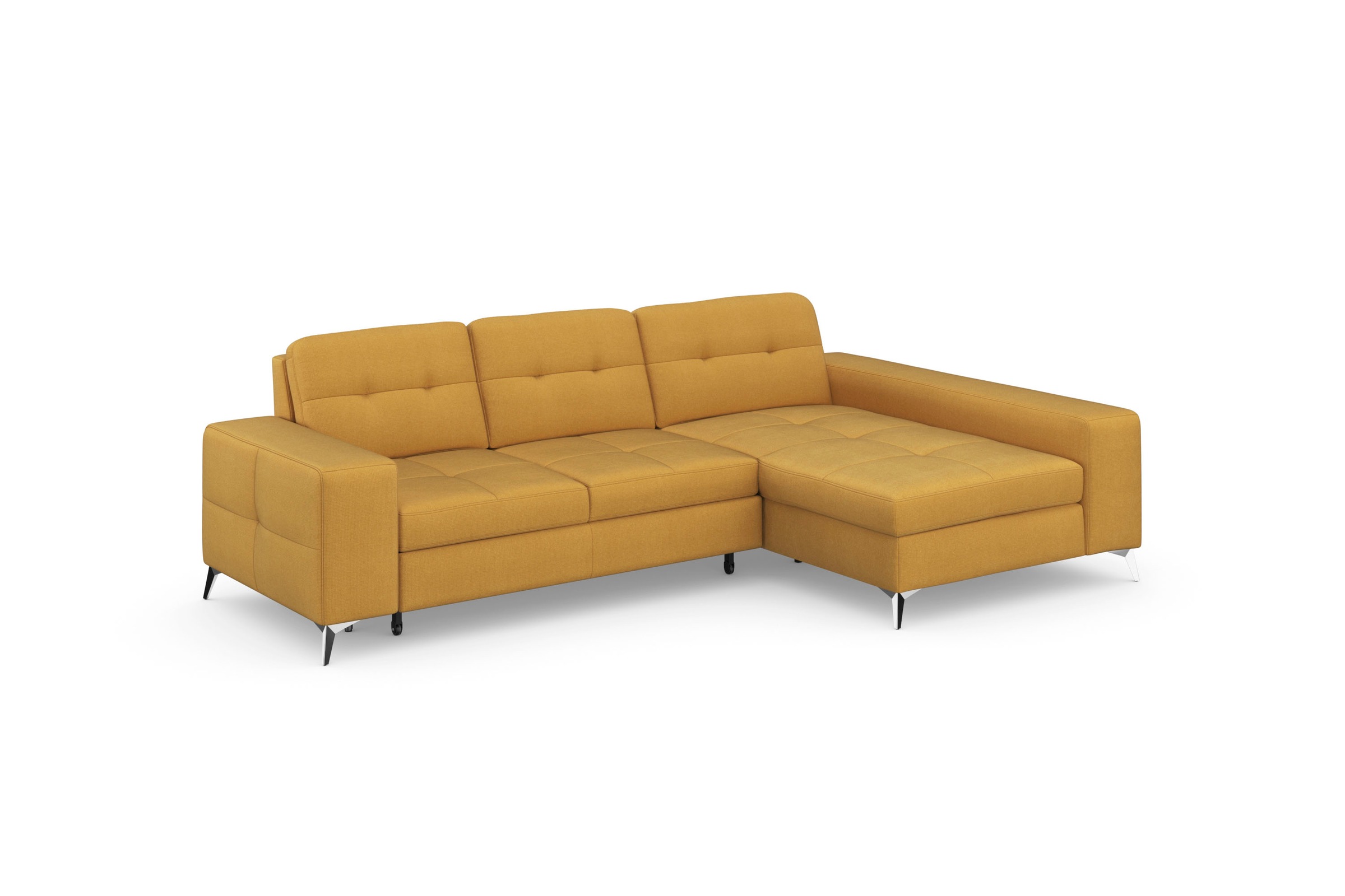 sit&more Ecksofa »Baviene L-Form«, inklusive Sitztiefenverstellung und Federkern, wahlweise Bettfunktion