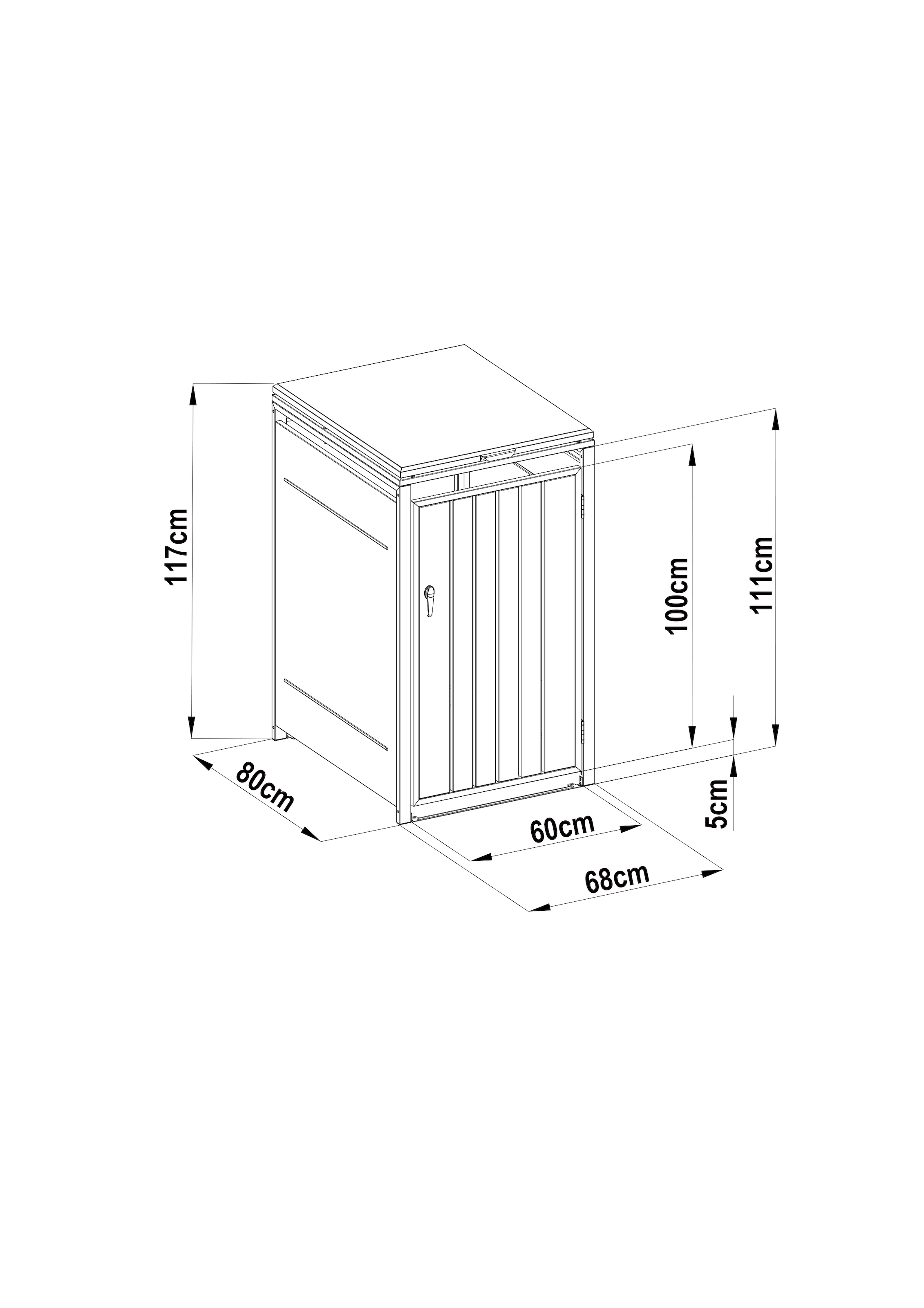 KONIFERA Mülltonnenbox »Premium«