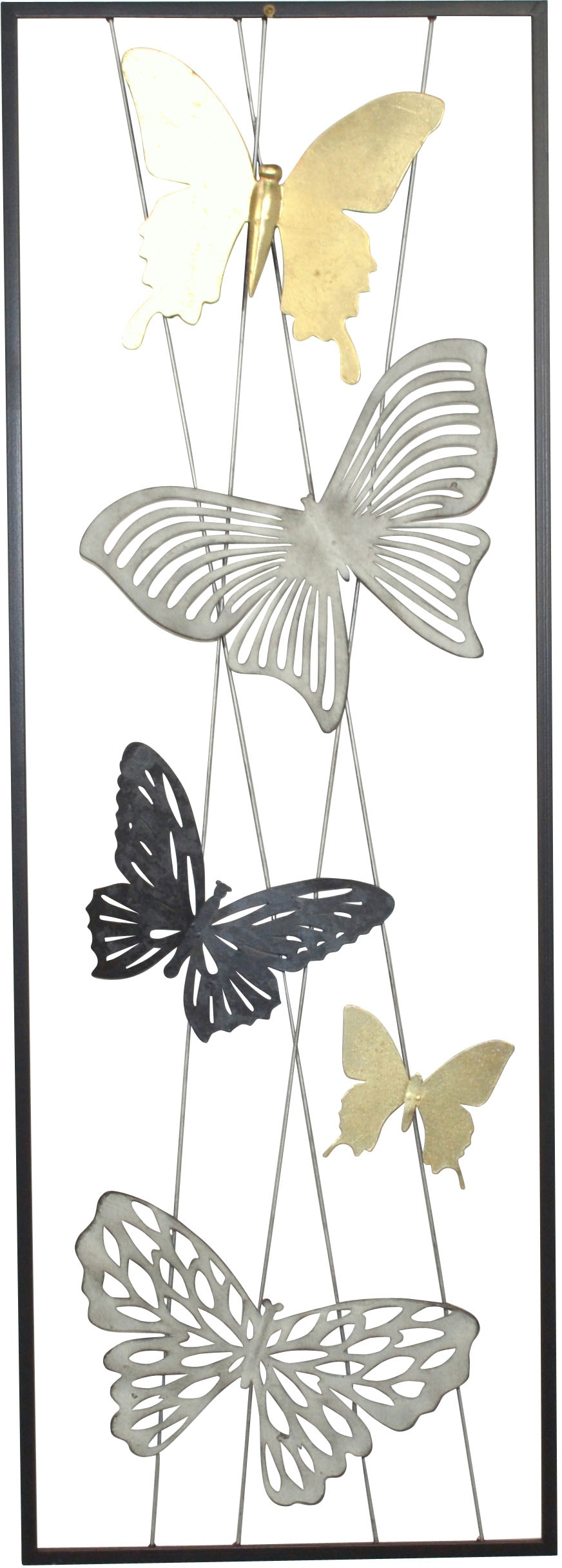 HOFMANN LIVING AND MORE Wanddekoobjekt, Wanddekoration aus Metall, Motiv  Schmetterlinge bequem kaufen | Wandobjekte