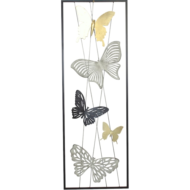 HOFMANN LIVING AND MORE Wanddekoobjekt, Wanddekoration aus Metall, Motiv  Schmetterlinge bequem kaufen