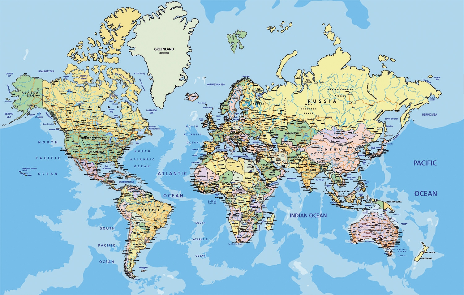 Fototapete »World Map«