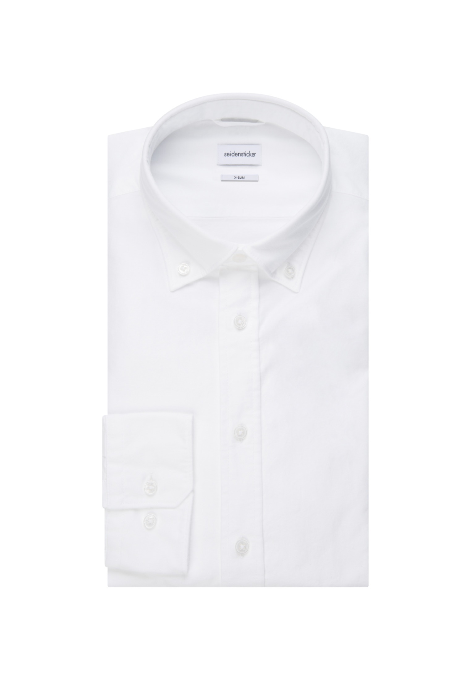 seidensticker Businesshemd »X-Slim«, X-Slim Langarm Button-Down-Kragen Uni