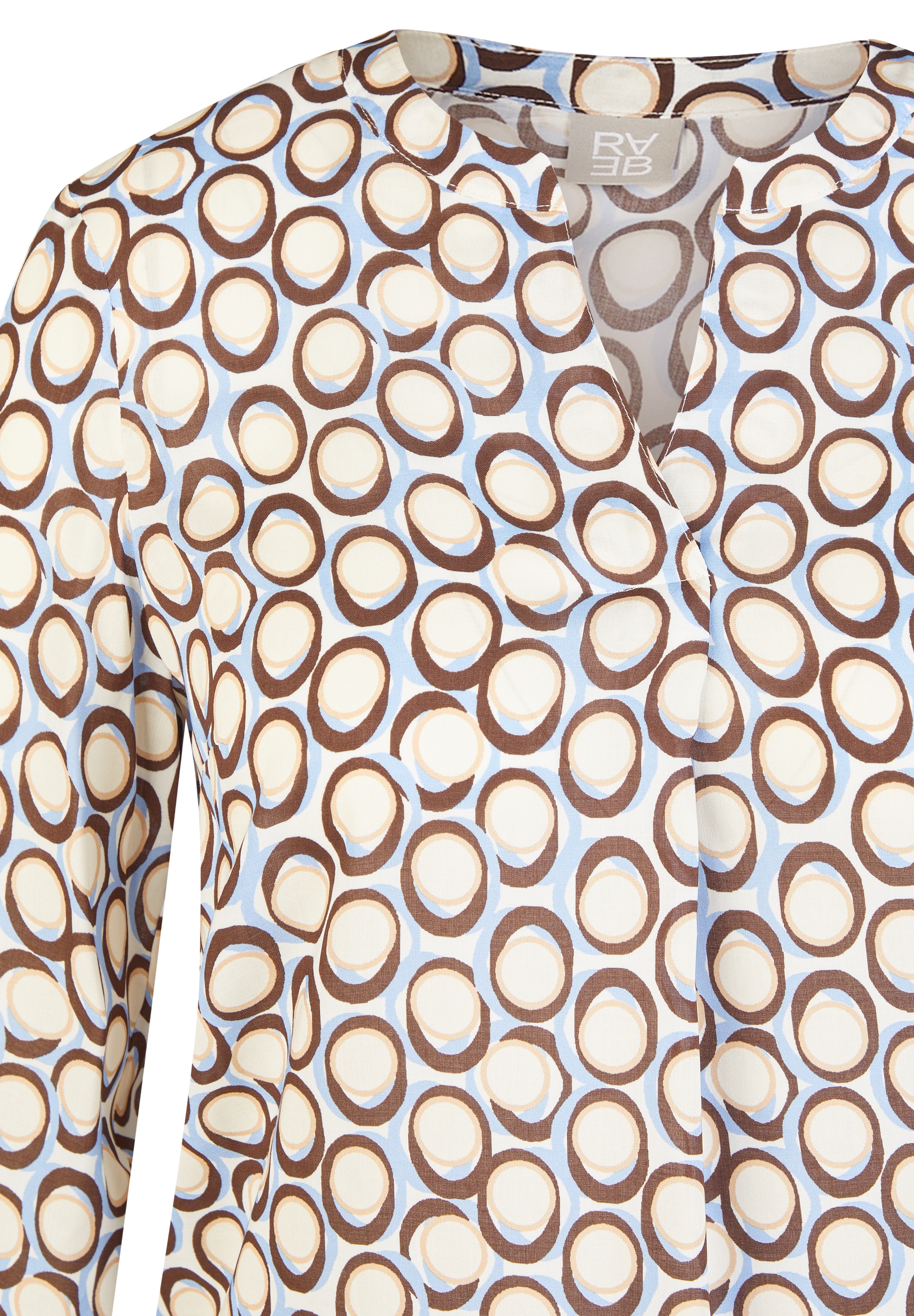 Rabe Druckbluse 3/4-Arm, mit grafischem Muster