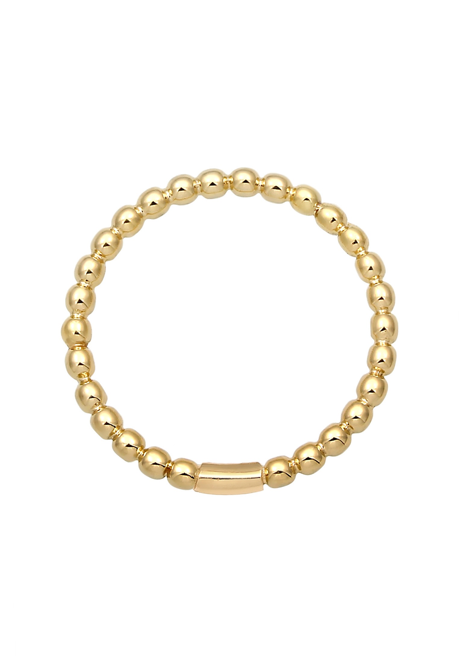 Elli Premium Silberring »Ring Ring Dots Kugel Design 375 Gelbgold«