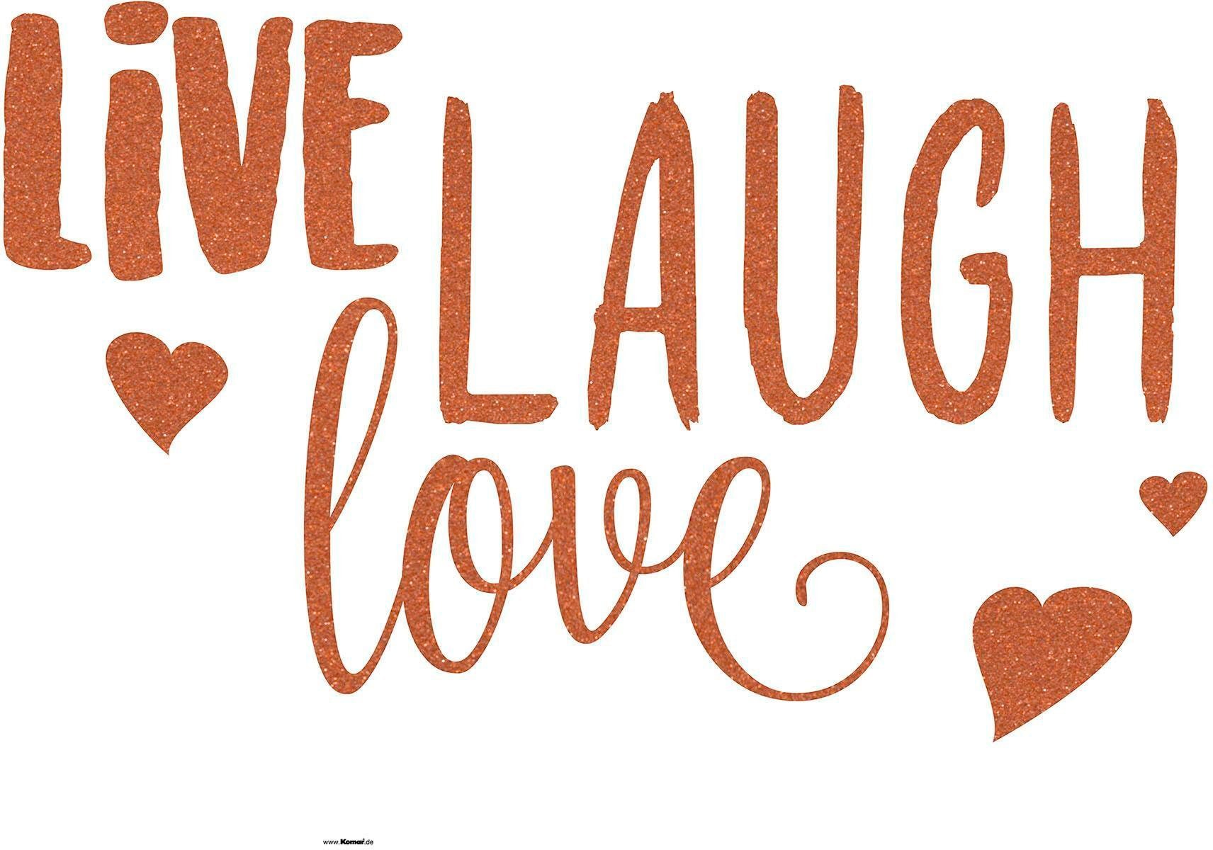 Komar Wandtattoo »LIVE LAUGH LOVE«, (6 St., Anzahl Teile 6), 50x70 cm (Breite  x Höhe), selbstklebendes Wandtattoo online kaufen | mit 3 Jahren XXL  Garantie