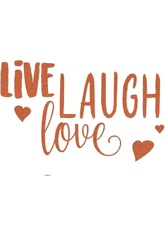 Wandtattoo »LIVE LAUGH LOVE«, (6 St.), 50x70 cm (Breite x Höhe), selbstklebendes...