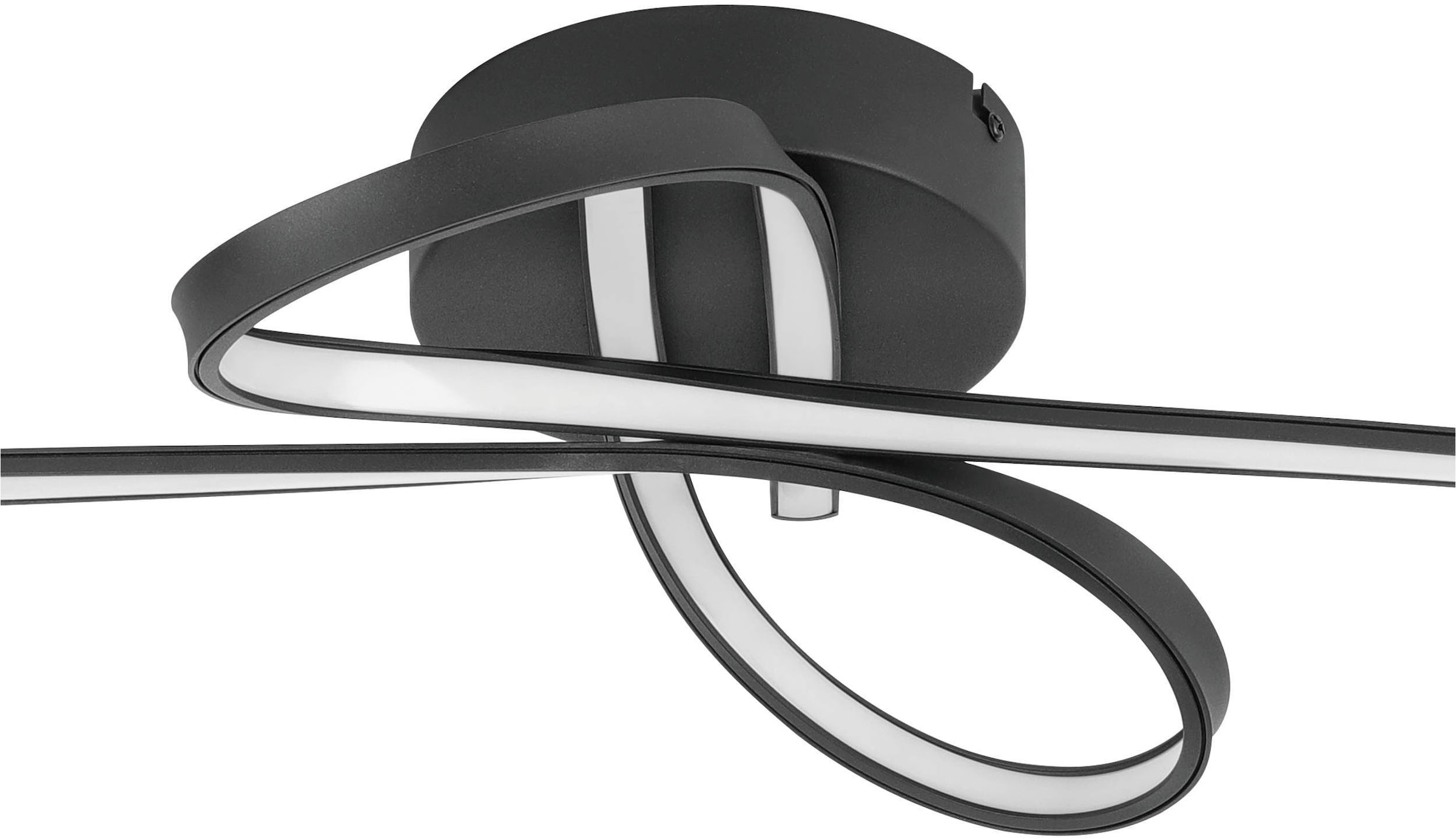 EGLO Deckenleuchte »Selvina 1 Deckenlampe, Aluminium. Stahl und Kunststoff, Flurlampe« LED-Modul 1 Stk. Warmweiß Deckenlampe 65 x 13 cm, Flurlampe, Küchenlampe, Wohnzimmerlampe