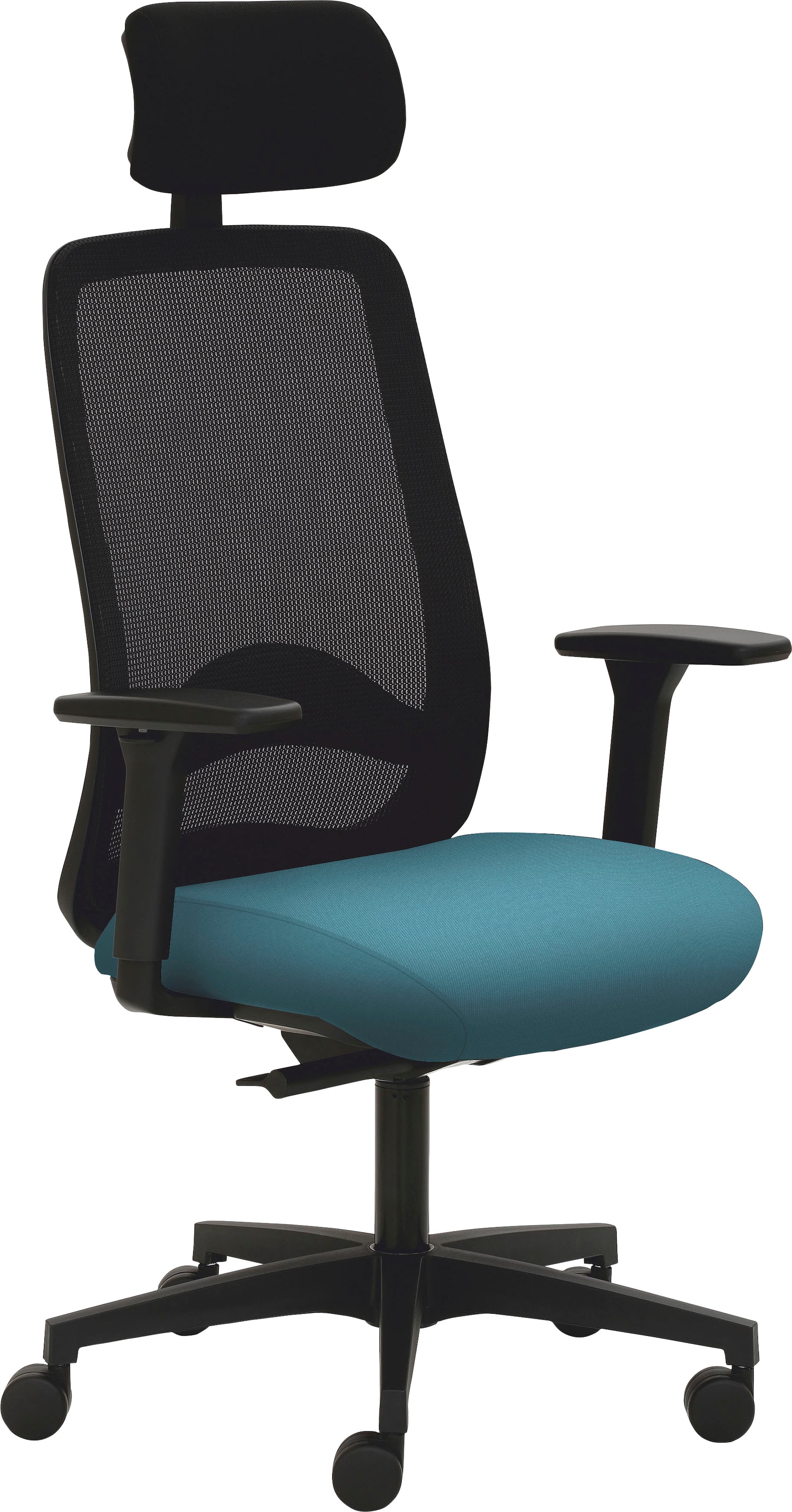Mayer Sitzmöbel Drehstuhl »2228«, Struktur (recyceltes Polyester), 3D Armlehnen, Kopfstütze, Sitztiefenverstellung