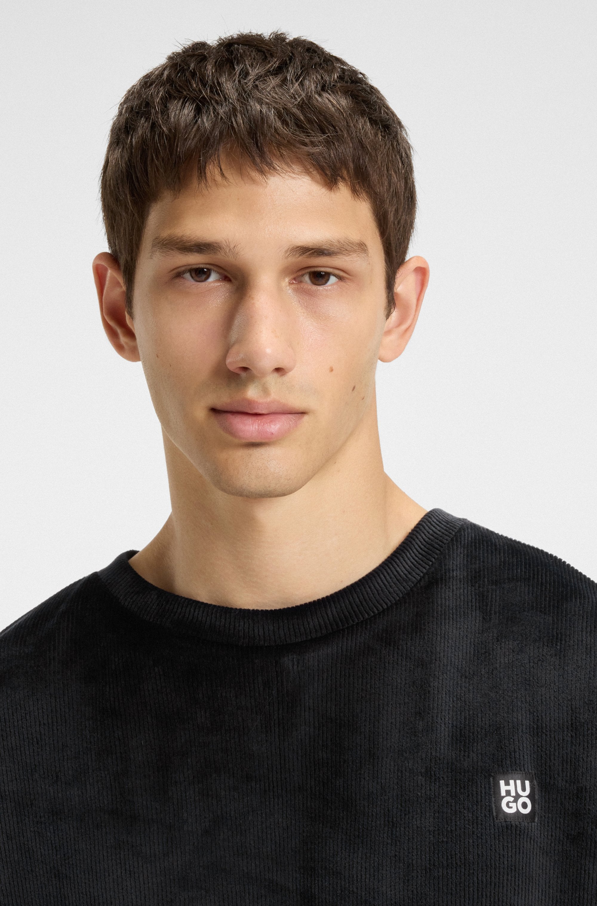 HUGO Underwear Sweatshirt, Rundhalsausschnitt, relaxed fit, elastischer Bund, Samt-Qualität