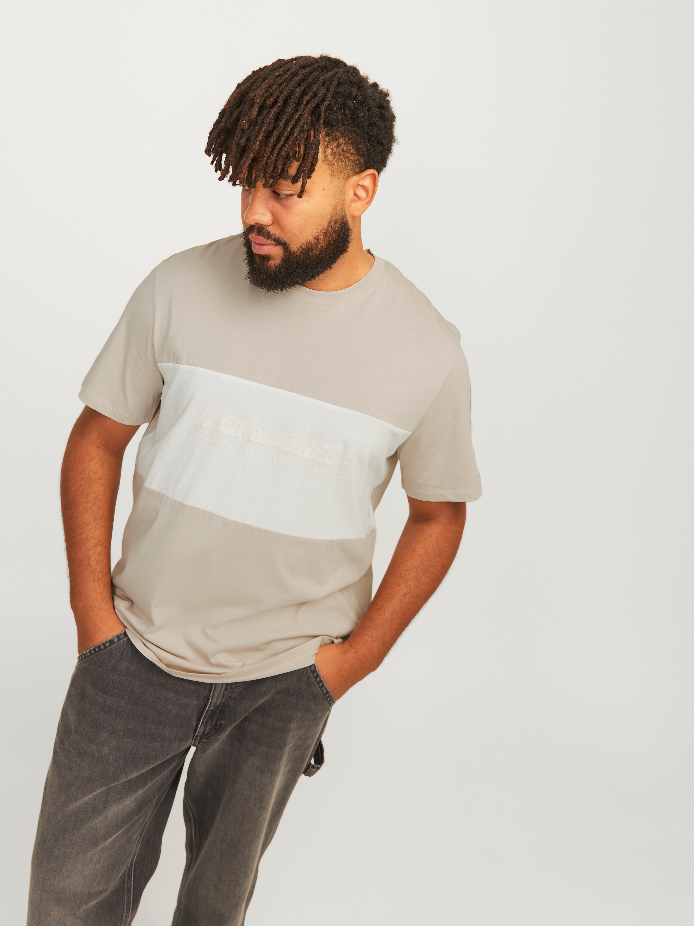 Jack & Jones PlusSize T-Shirt »JJELEGACY BLOCKING TEE SS O-NECK NOO PLS«