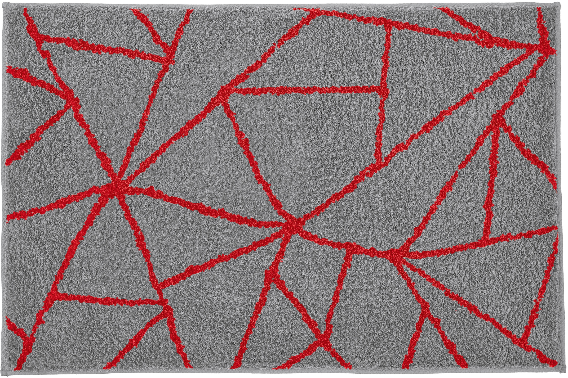 Kleine Wolke Badematte »»Bondi«« Höhe 20 mm rutschhemmend beschichtet fußbodenheizungsgeeignet Badteppich, modernes geometrisches Design, weicher Hochflor