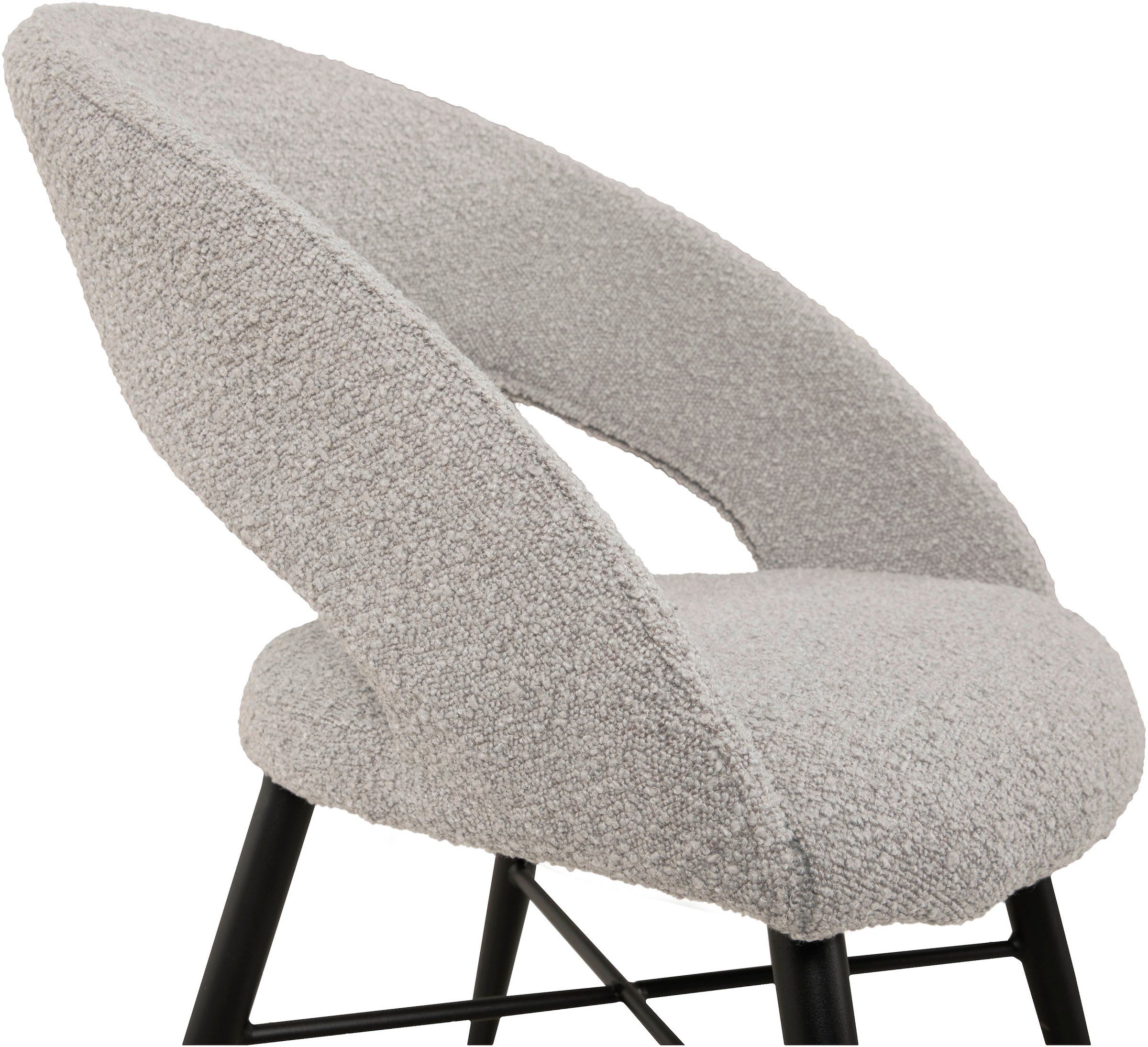 OMG Design Esszimmerstuhl »Marley« (Set) 1 Stk.mit modernem Cut-Out, Bouclé Bezug