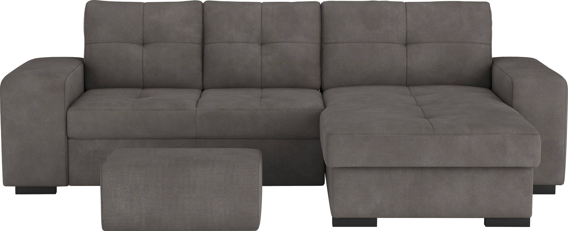 COTTA Ecksofa »Mattina L-Form«, mit Hocker, wahlweise mit Bettfunktion & Bettkasten