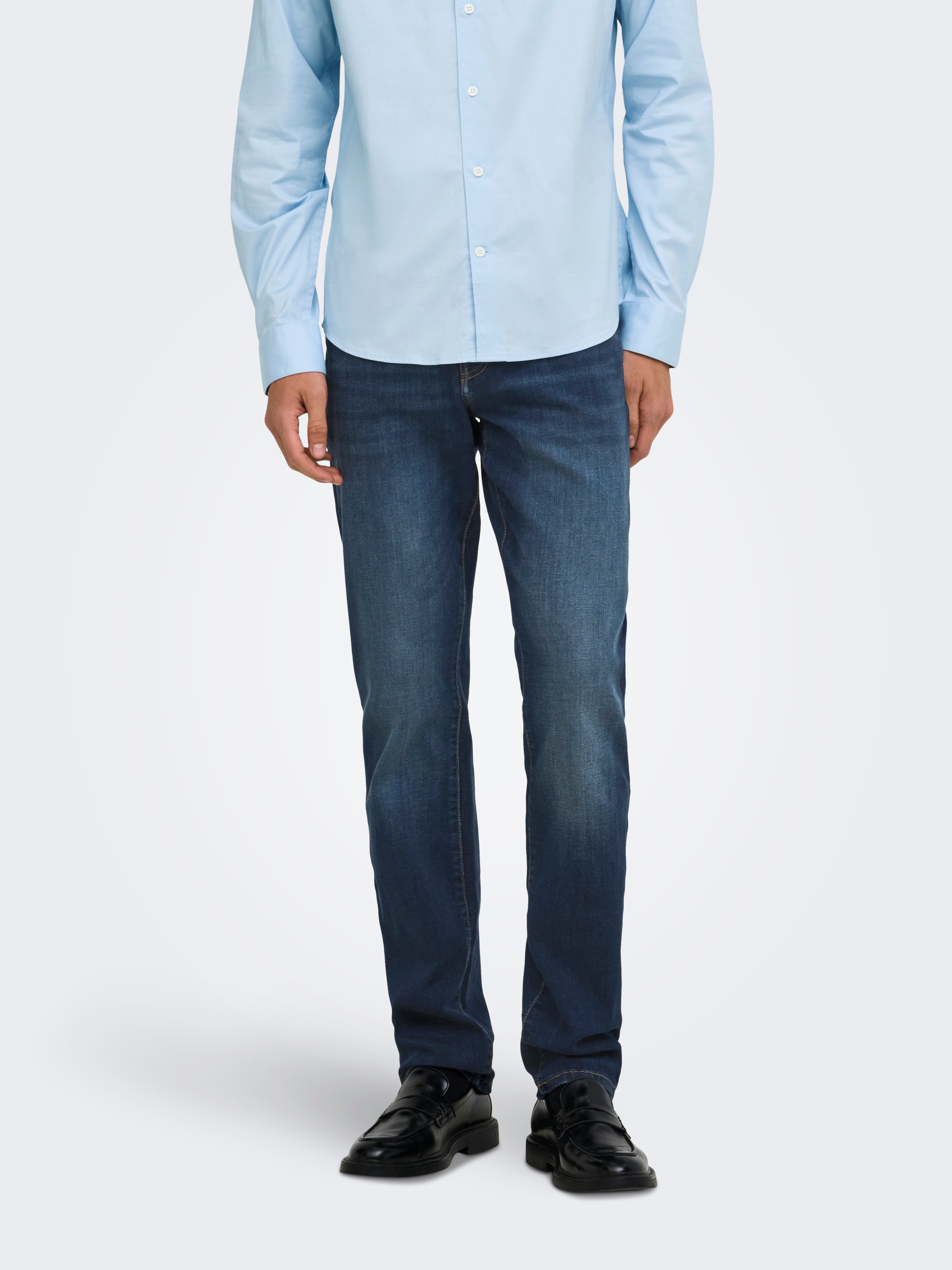 ONLY & SONS Straight-Jeans »ONSWEFT REG. MBD 5094 TAI DNM NOOS« Baumwollmischung, straight fit