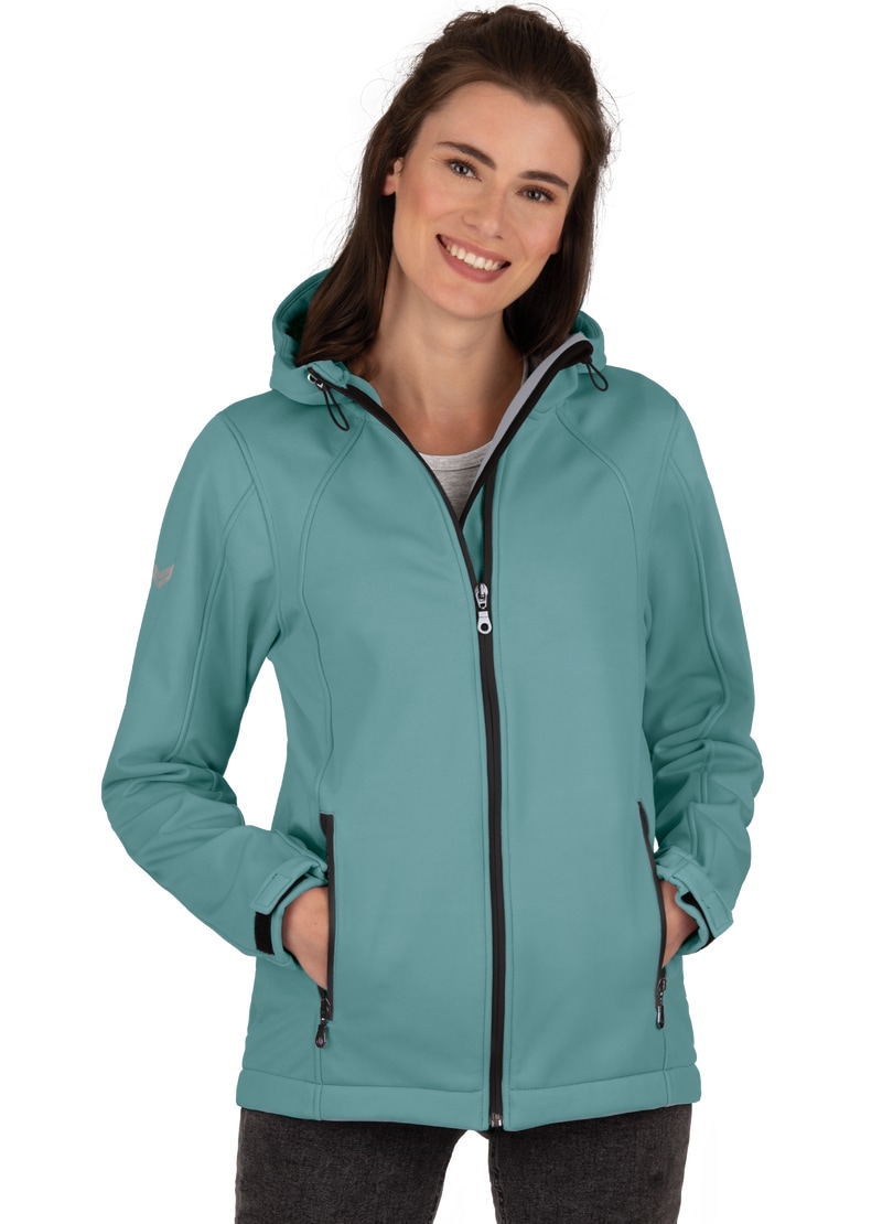 Softshelljacke »TRIGEMA Taillierte Softshell–Kapuzenjacke«, (1 St.)