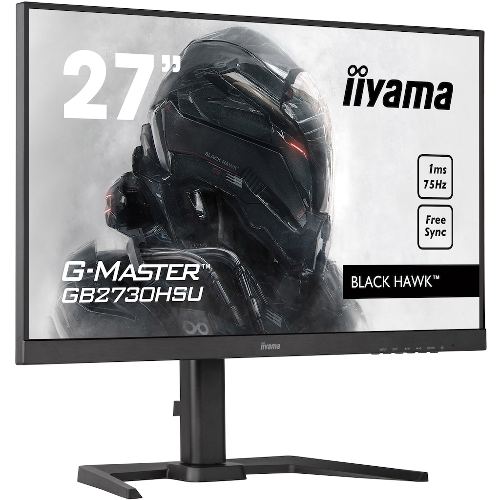 Iiyama Gaming-LED-Monitor »GB2730HSU-B5«, 68,6 cm/27 Zoll, 1920 x 1080 px, Full HD, 1 ms Reaktionszeit, 75 Hz
