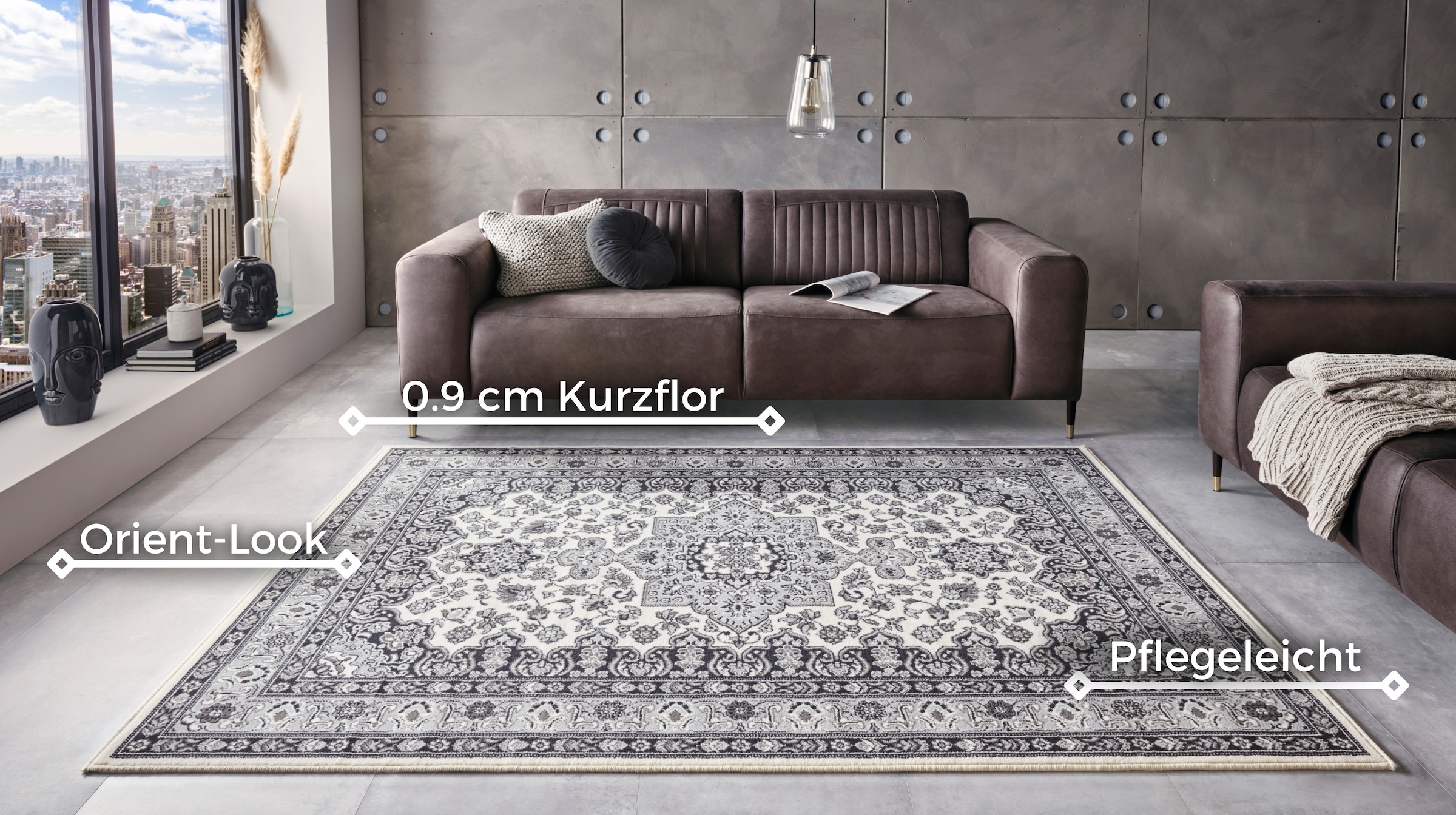 HANSE Home Teppich »Parun Täbriz« rechteckig 9 mm Höhe Kurzflor, Orient, Läufer, Vintage, Esszimmer, Wohnzimmer, Flur