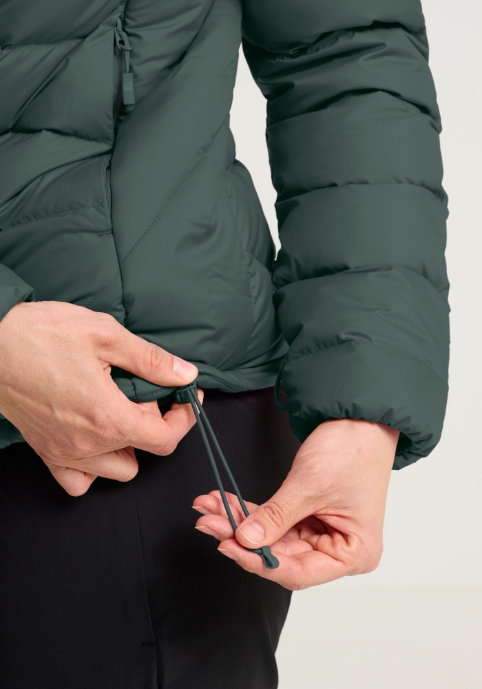 Jack Wolfskin Daunenjacke »WILD PASS DOWN HOODY W RDS« mit Kapuze mit Kapuze, warm gefüttert, wind- und wasserabweisend, leicht