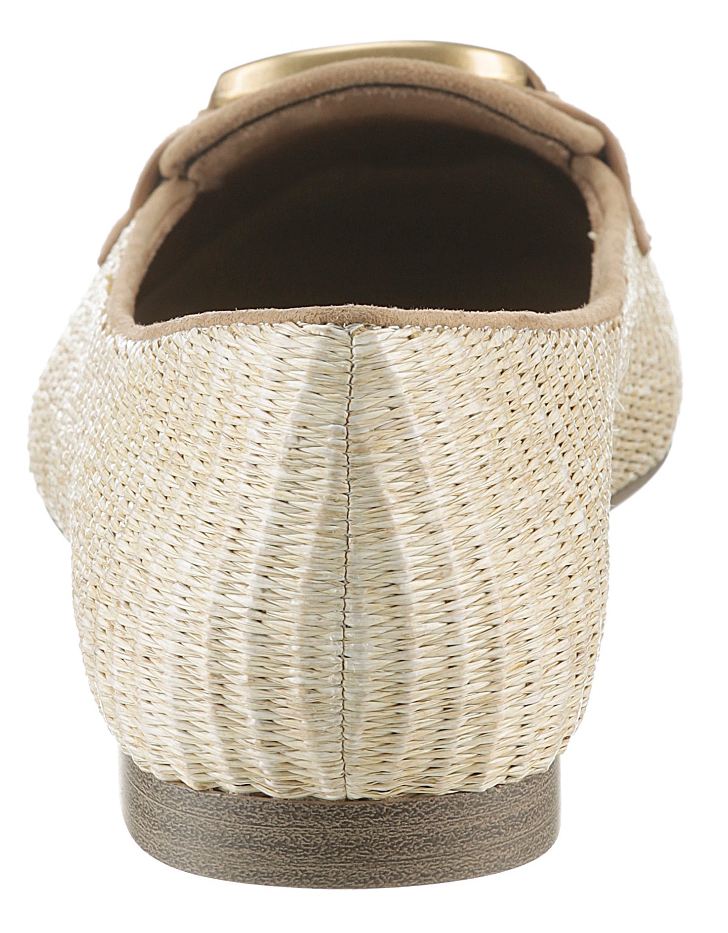 Tamaris Ballerina, Blockabsatz, Schlupfschuh, Businessschuh mit Tamaris-Schmuckelement