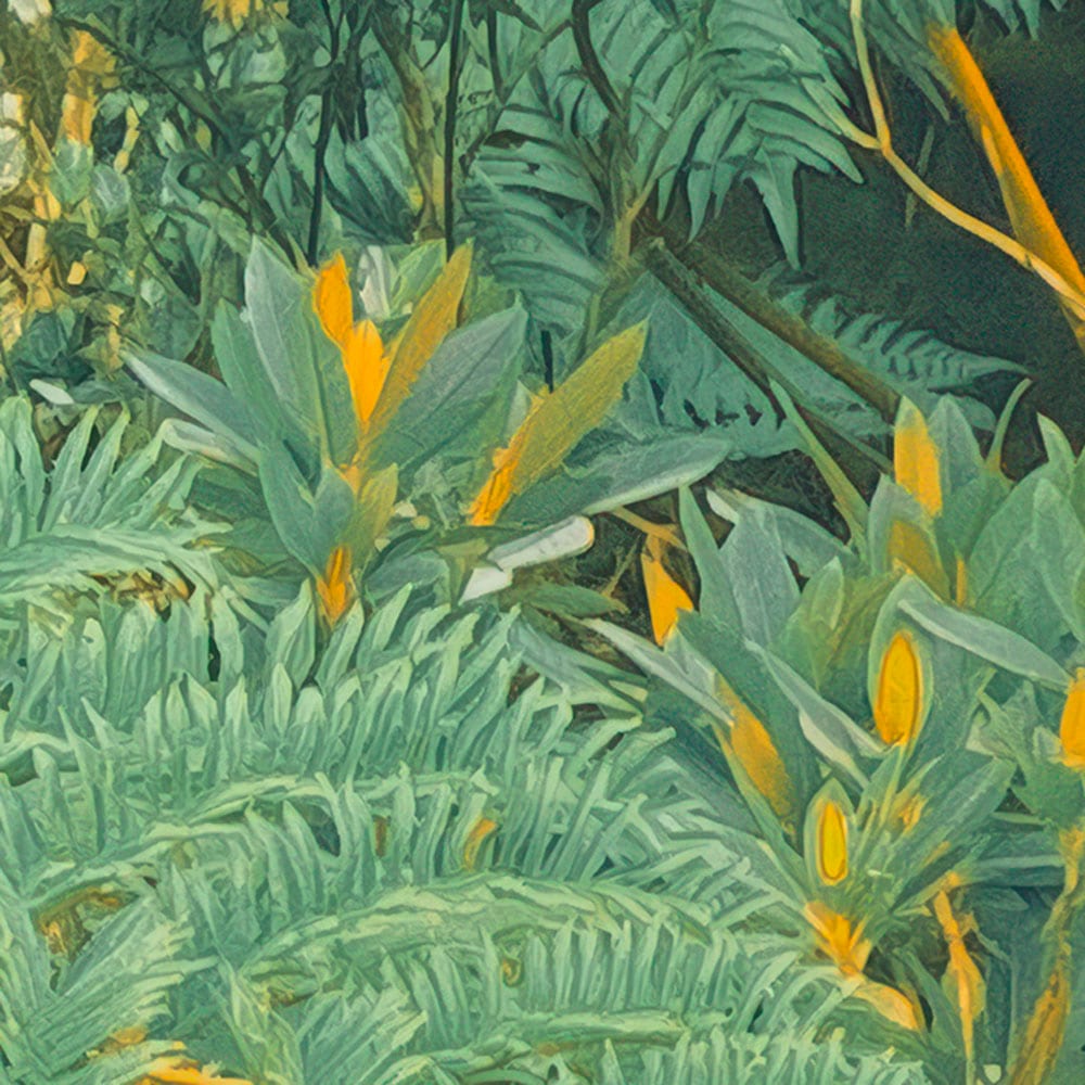 Komar Fototapete »Digitaldruck Vlies -  Jungle Lands - Größe 400 x 250 cm« bedruckt glatt Wohnzimmer, Schlafzimmer