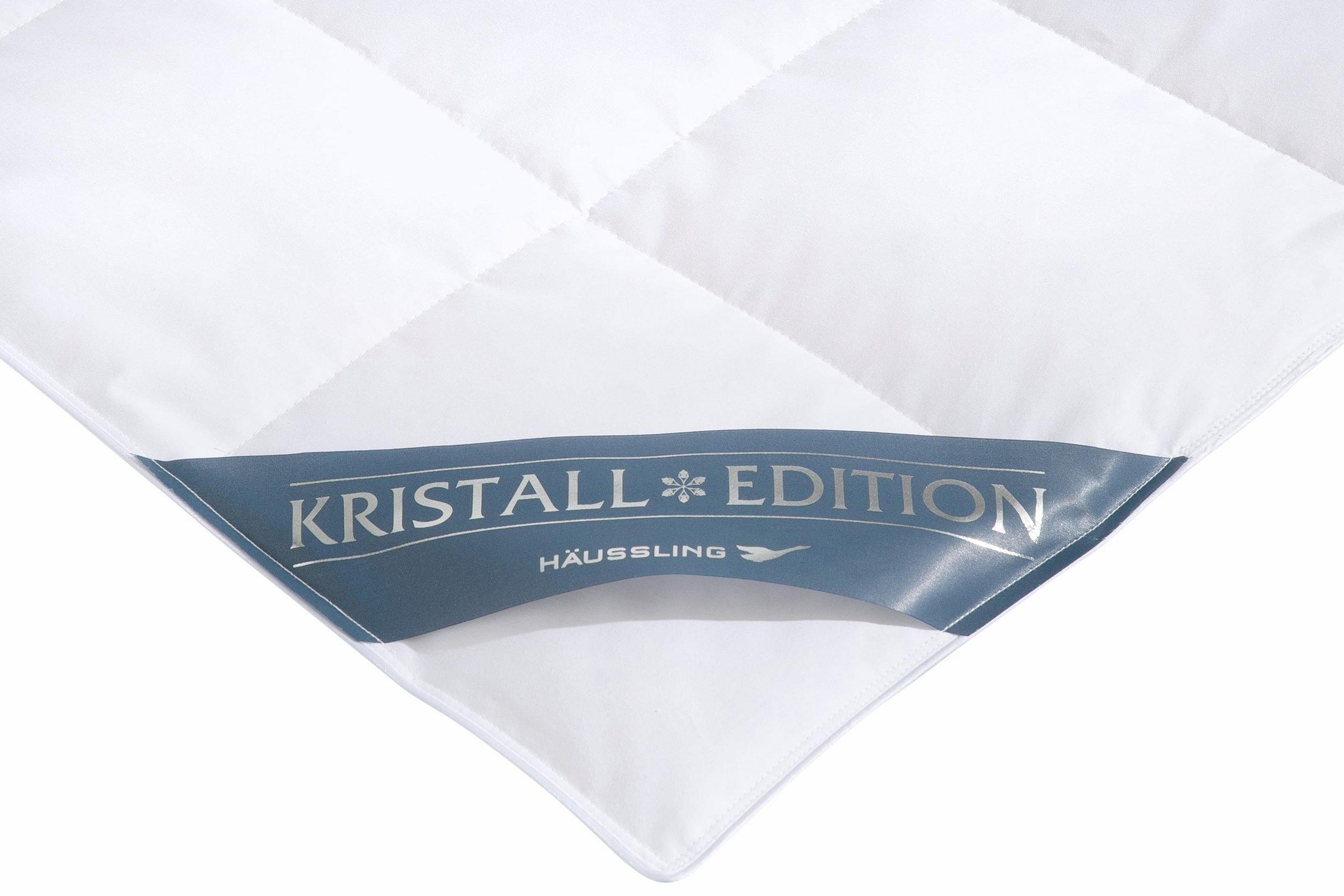 Haeussling Einziehdecke »Kristall Edition«, normal, Füllung weiße neue Daunen und Federn, Klasse I, (60% Daunen, 40% Federn), Bezug feine Einschütte, 100% Baumwolle, (1 St.)