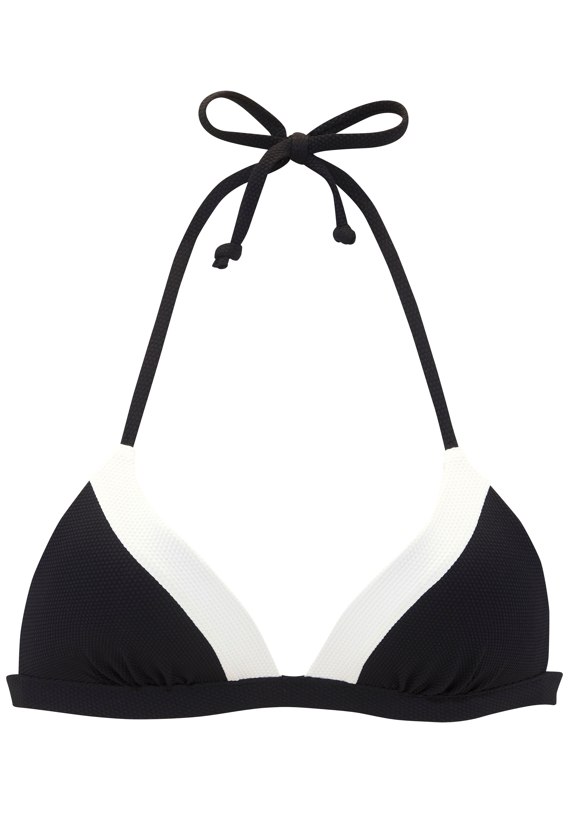 LASCANA Triangel-Bikini-Top »Chic« aus eleganter Strukturware