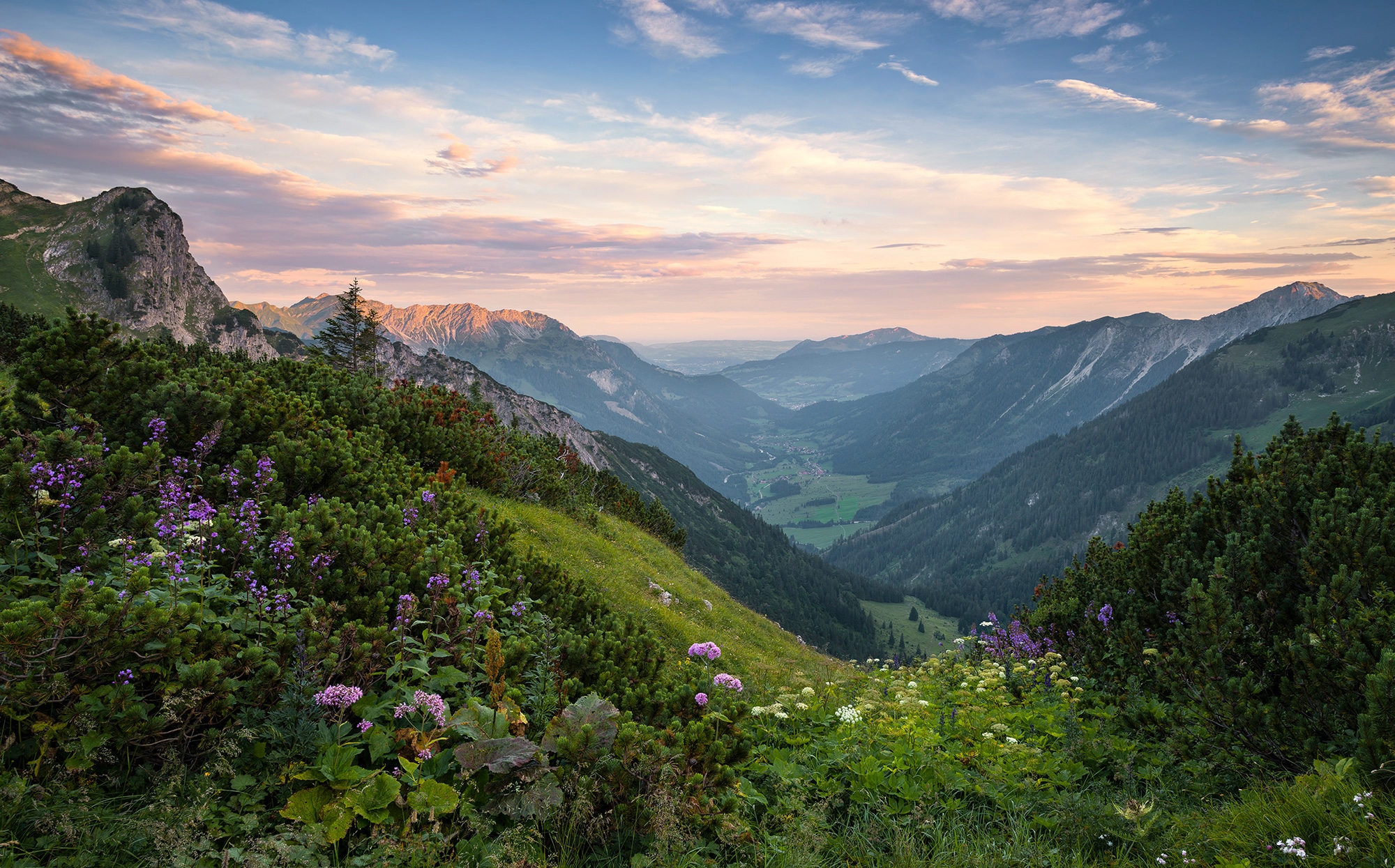 Vliestapete »Naturpark Allgäuer Hochalpen«, 450x280 cm (Breite x Höhe), Wohnzimmer,...