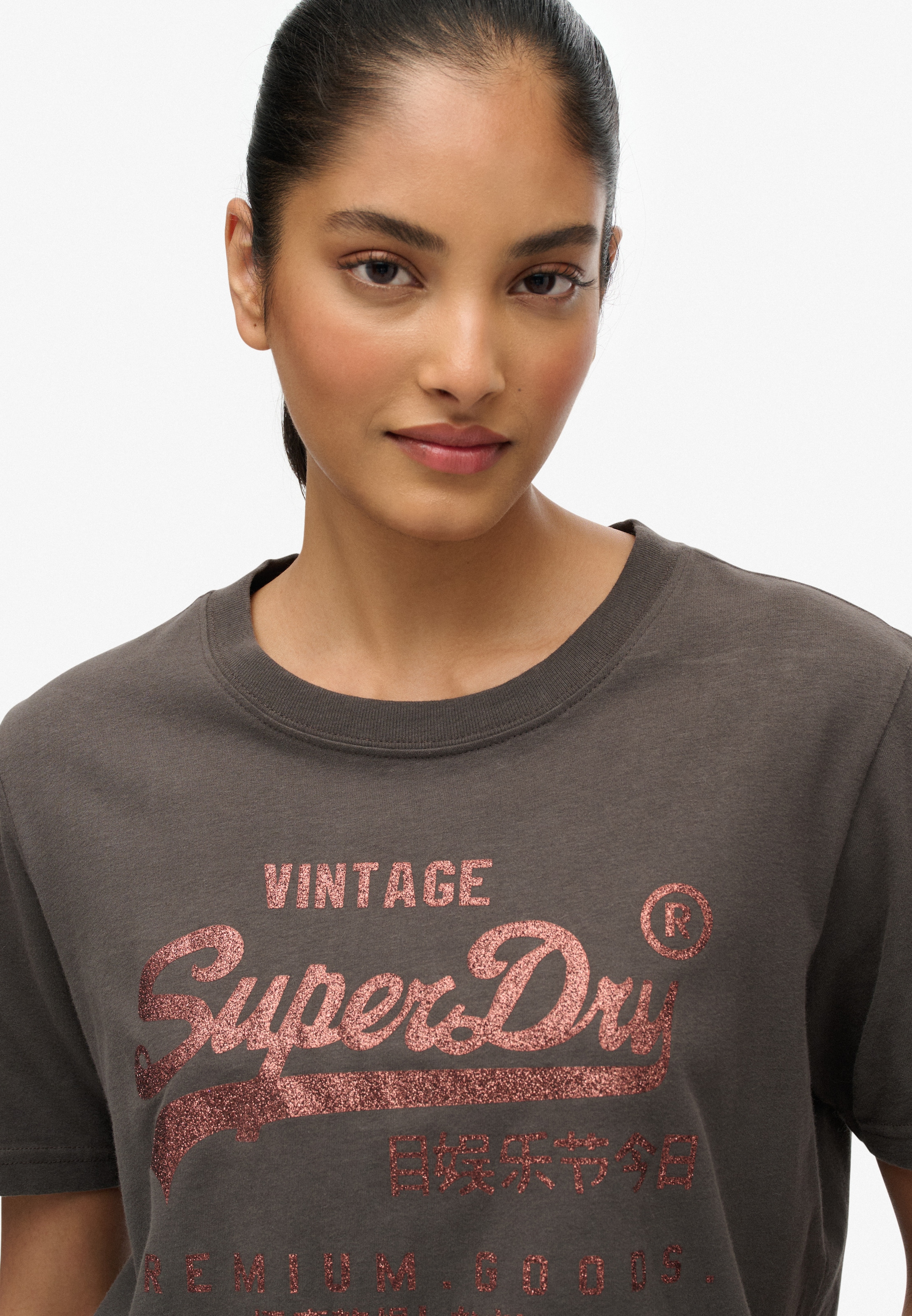 Superdry Print-Shirt »EMBELLISHED VL RELAXED TEE«