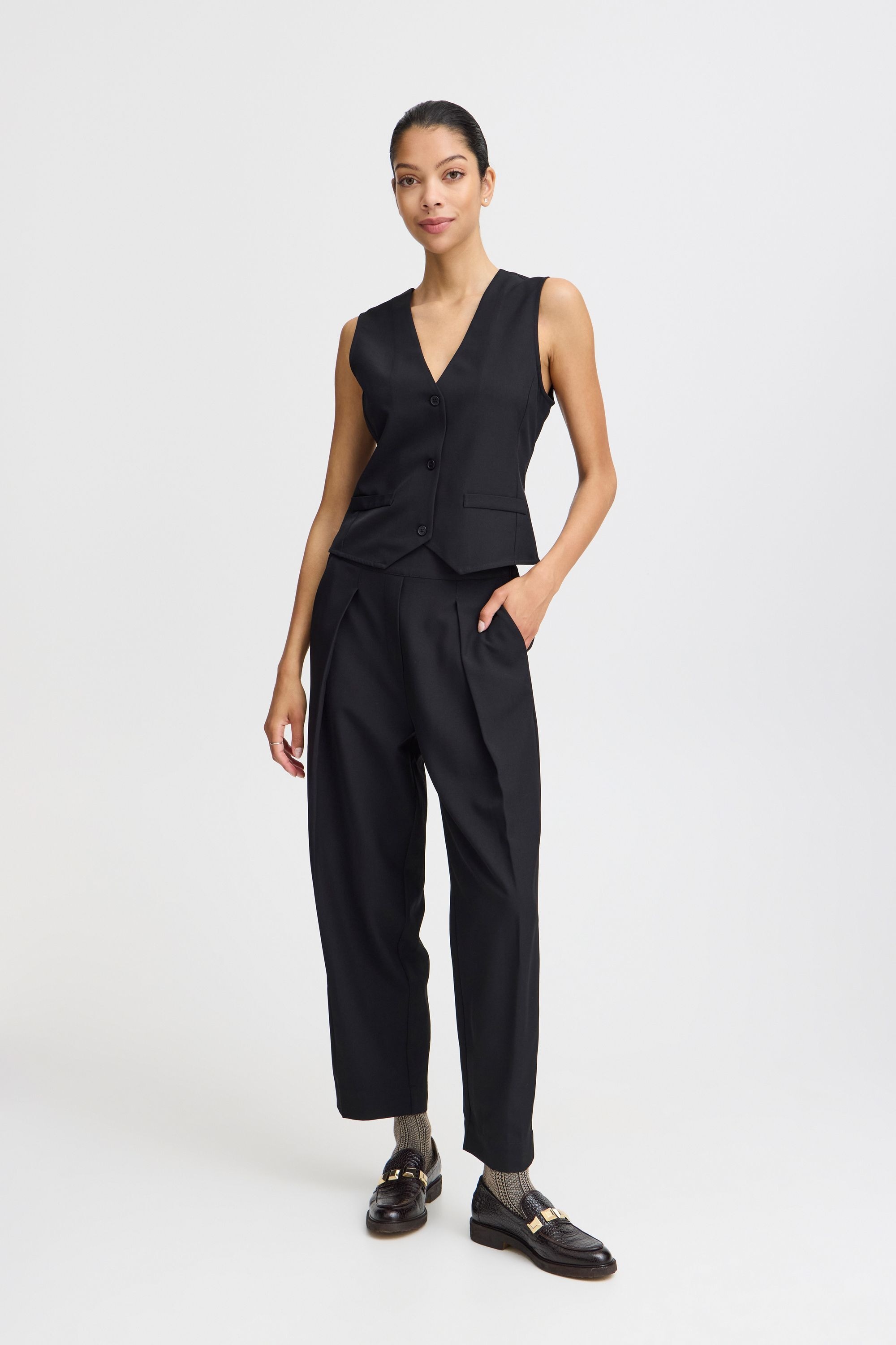 b.young Stoffhose »Stoffhose BYMMMIDDE BARREL PANTS -«