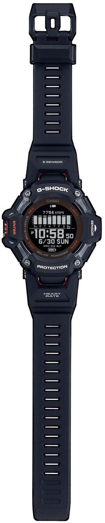 CASIO G-SHOCK Smartwatch, Solaruhr, Armbanduhr, Herrenuhr, Digitaluhr,Stoppfunktion, Weltzeit)